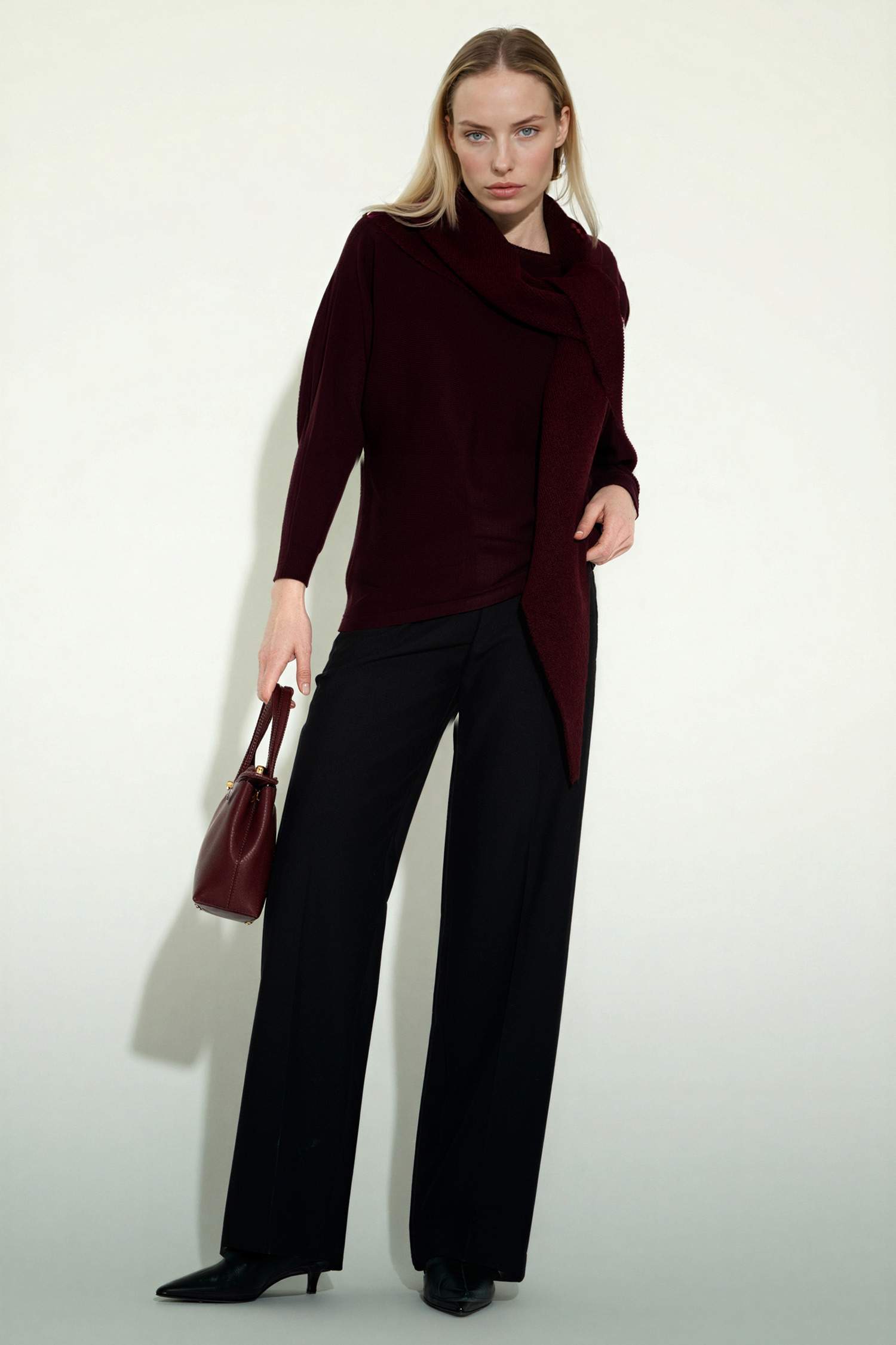 Boat Collar Knitwear Pullover