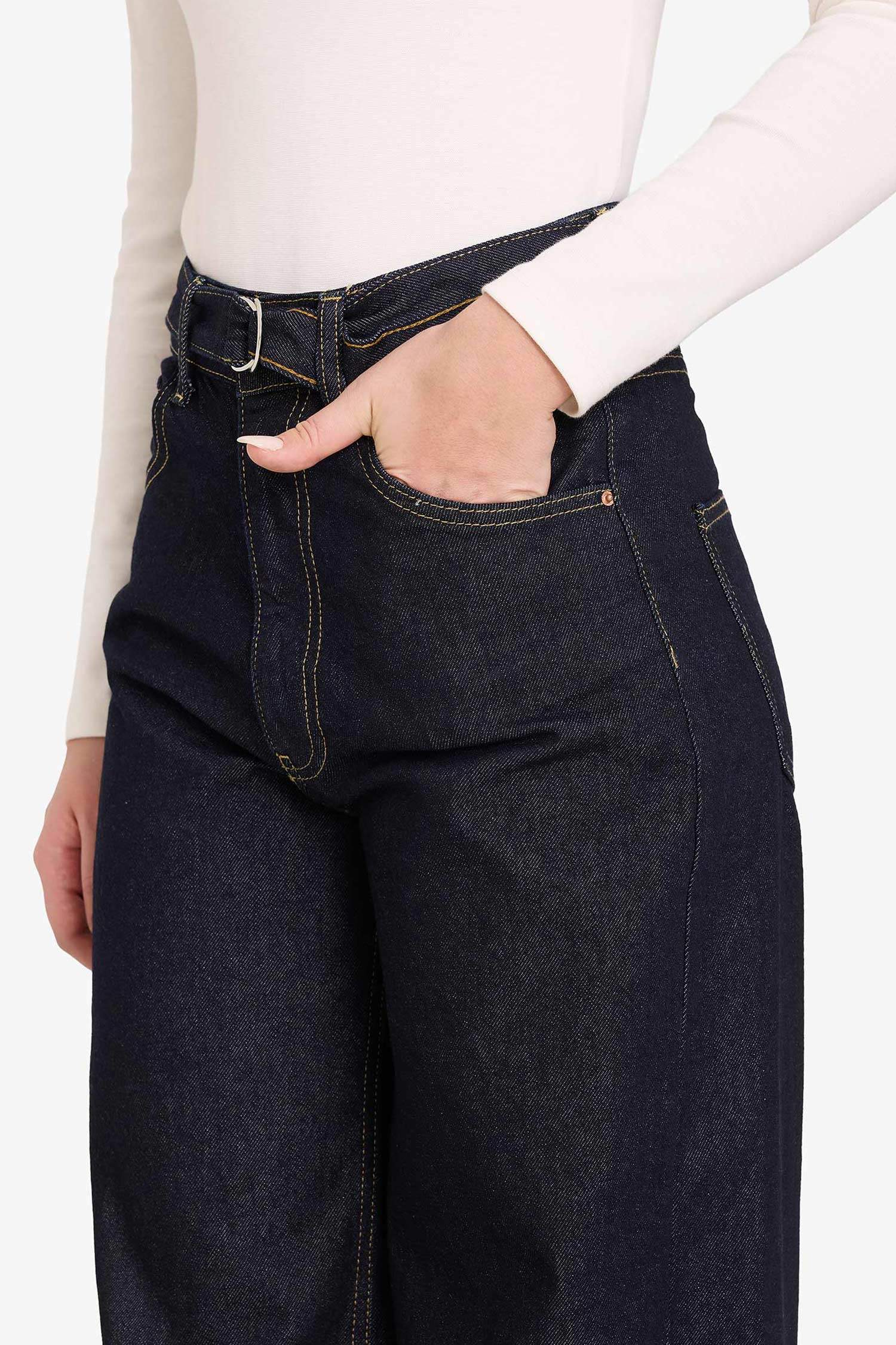 Straight Wide High Waist Long Jeans