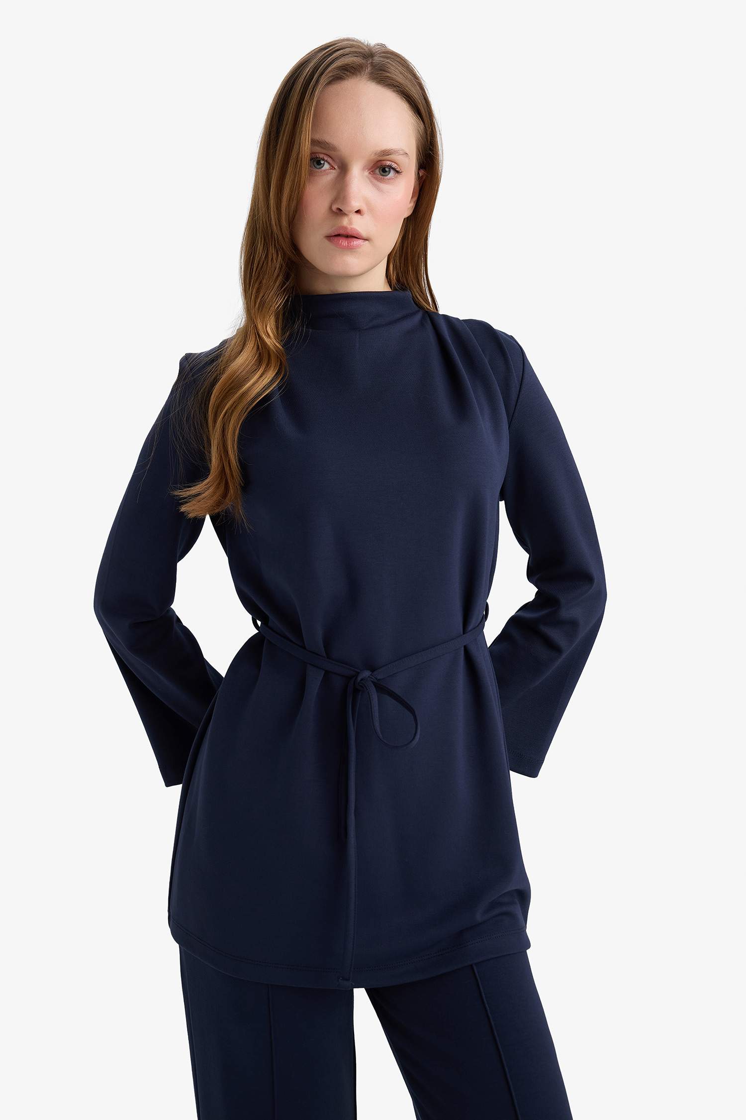 Regular Fit Uzun Kollu Tunik