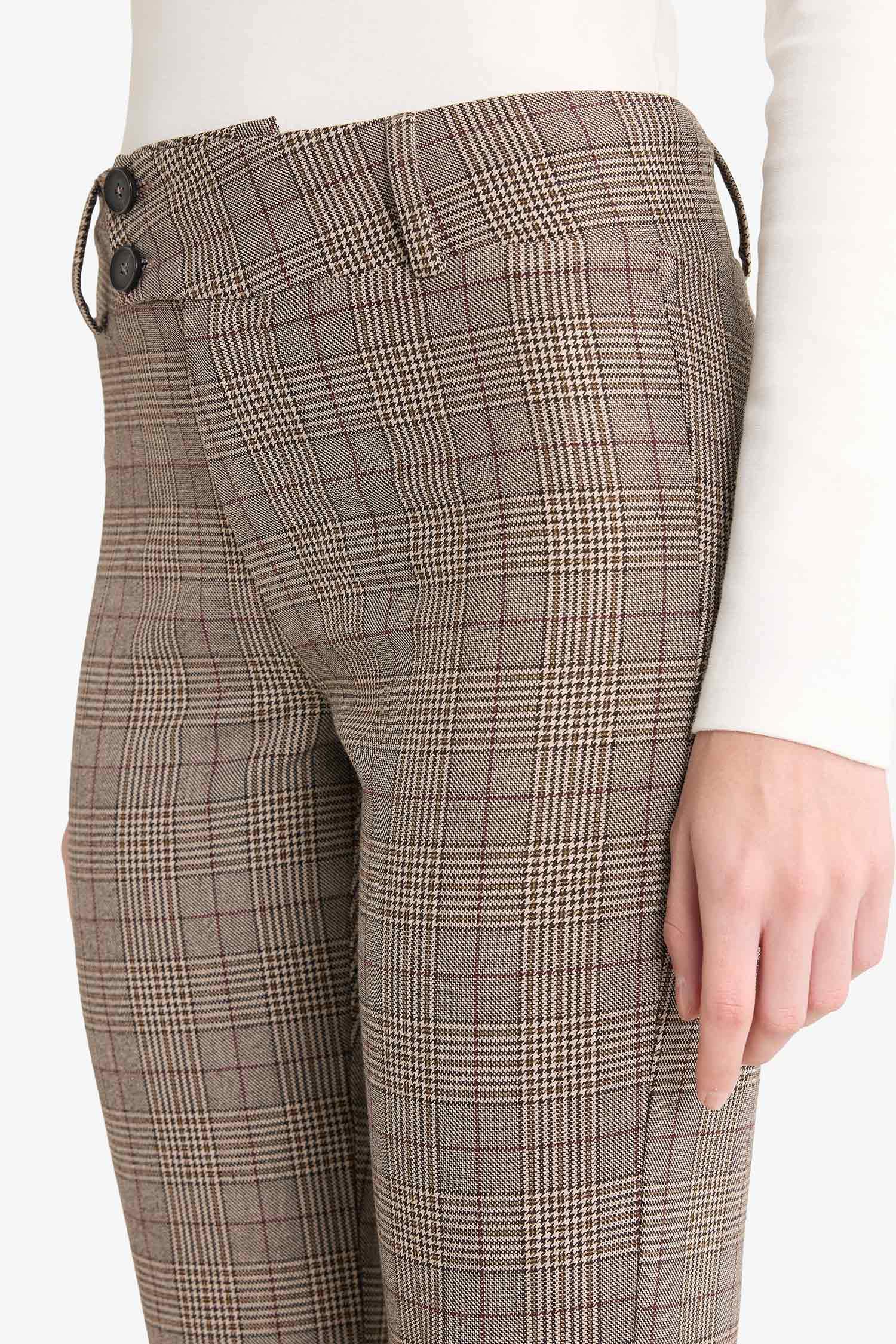 Flare Fit Fermuarlı Normal Bel Standart Boy Pantolon