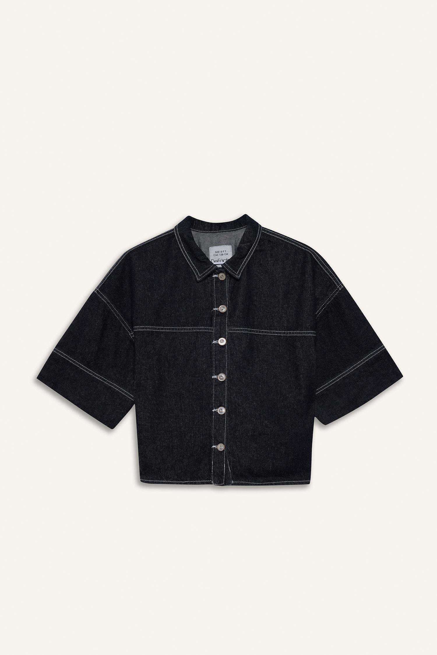 جاكيت جينز بناتي بأزرار