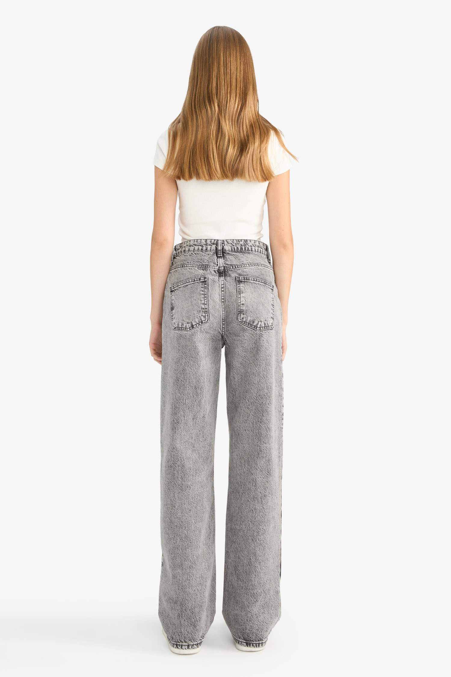 Jean taille haute Coupe droite