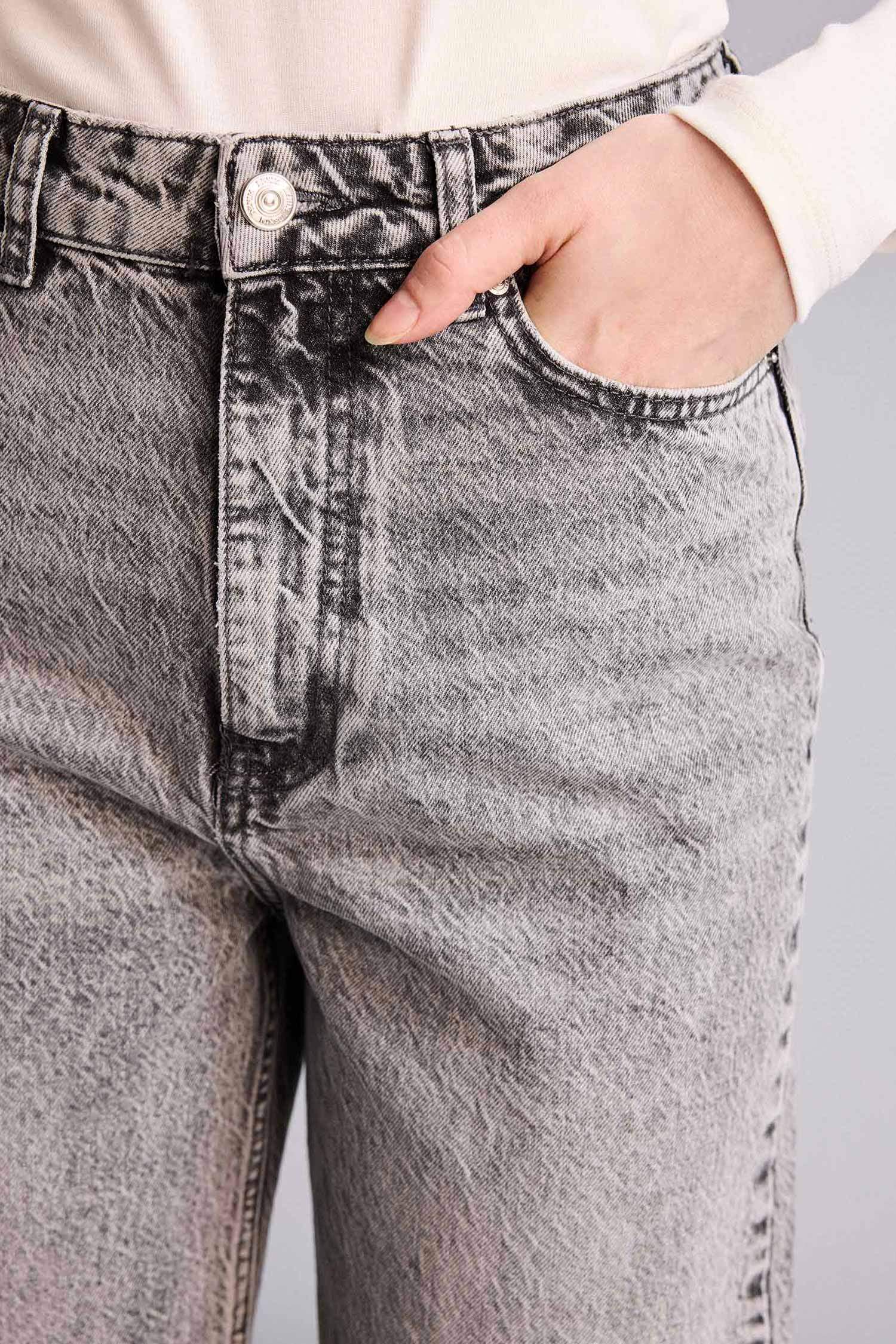 Jean taille haute Coupe droite