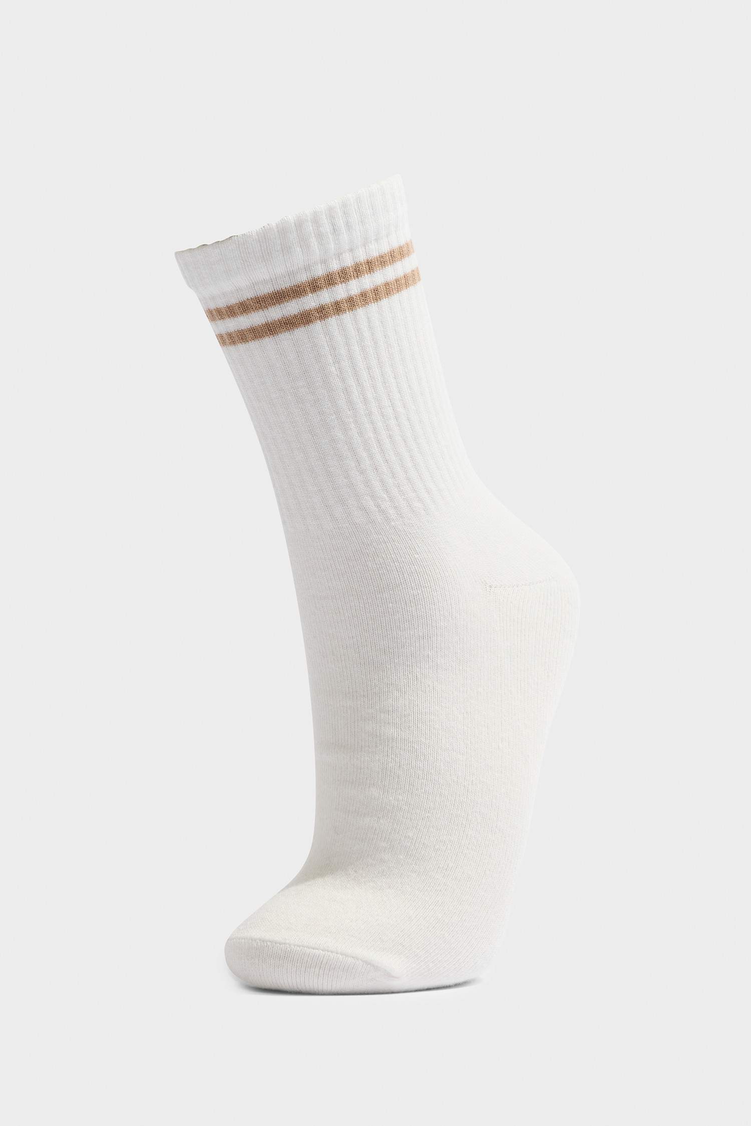 Kadın 3'lü Pamuklu Uzun Çorap