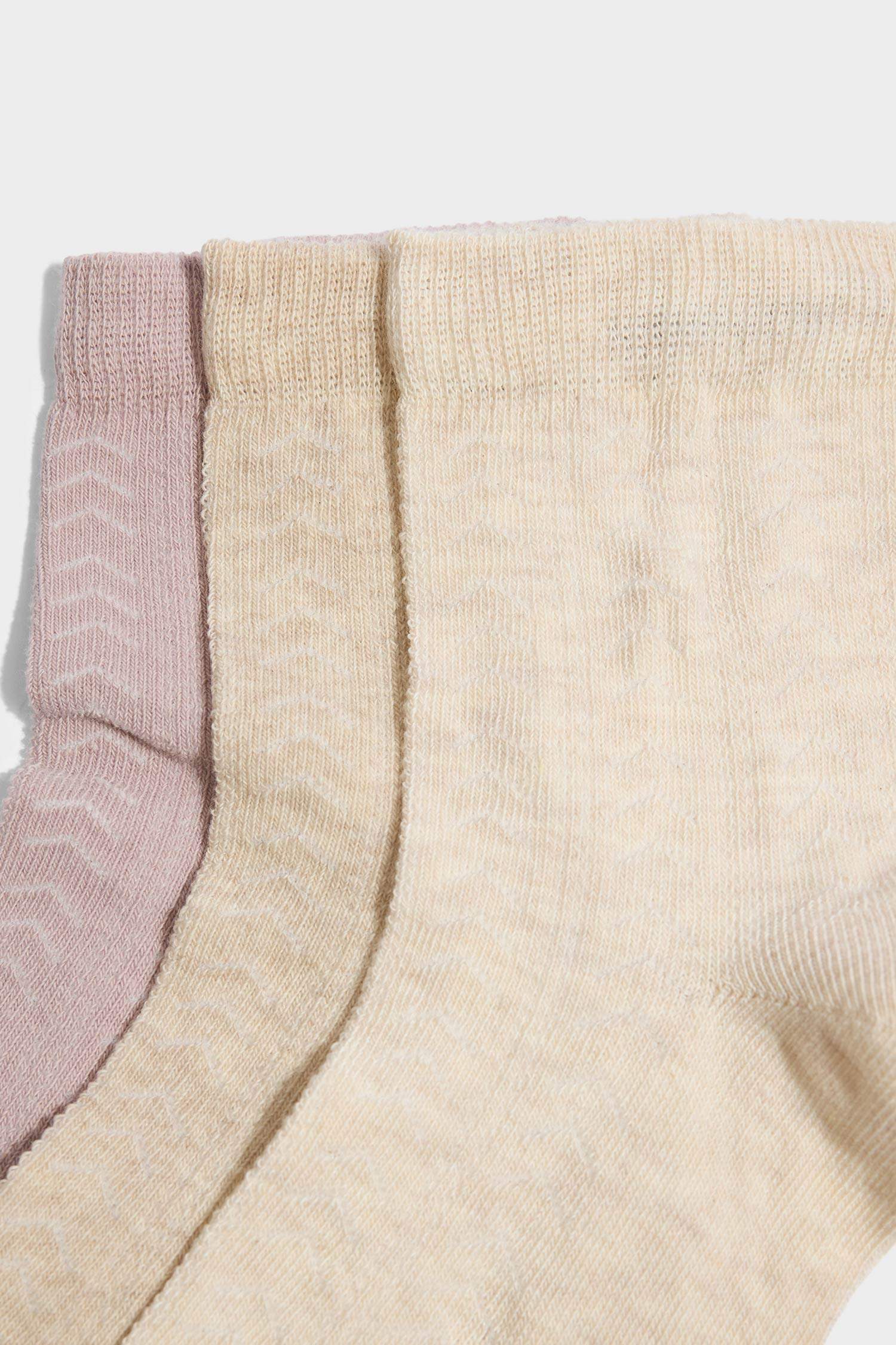 Kadın 3'lü Pamuklu Soket Çorap