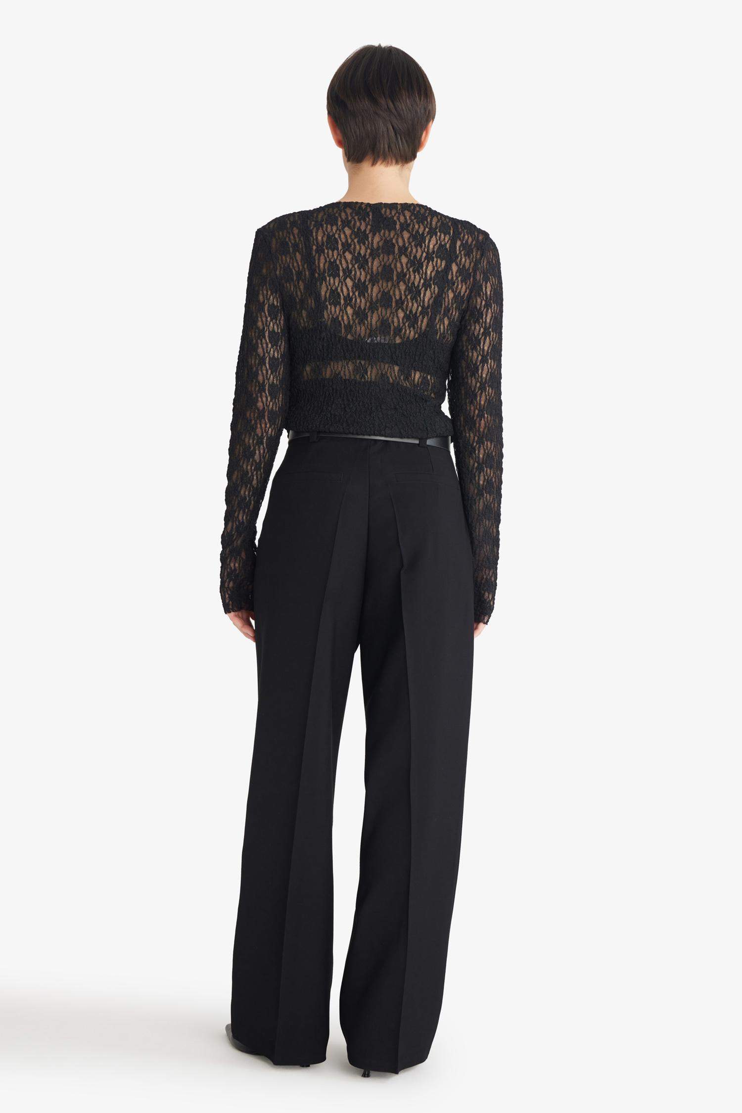 Straight Fit Regular Hem Sensual Trousers