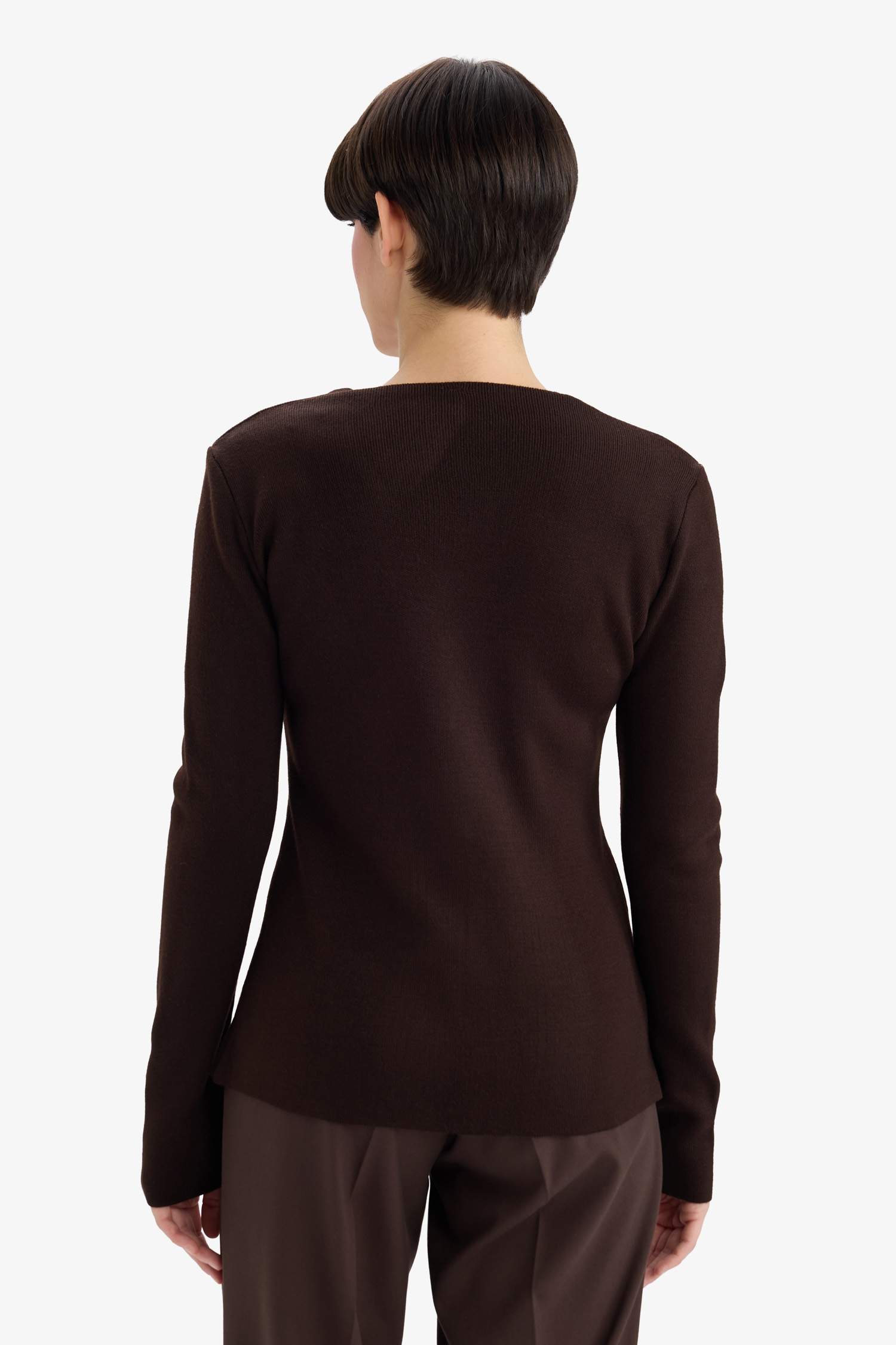 كارديجان تريكو مخصر بياقة V