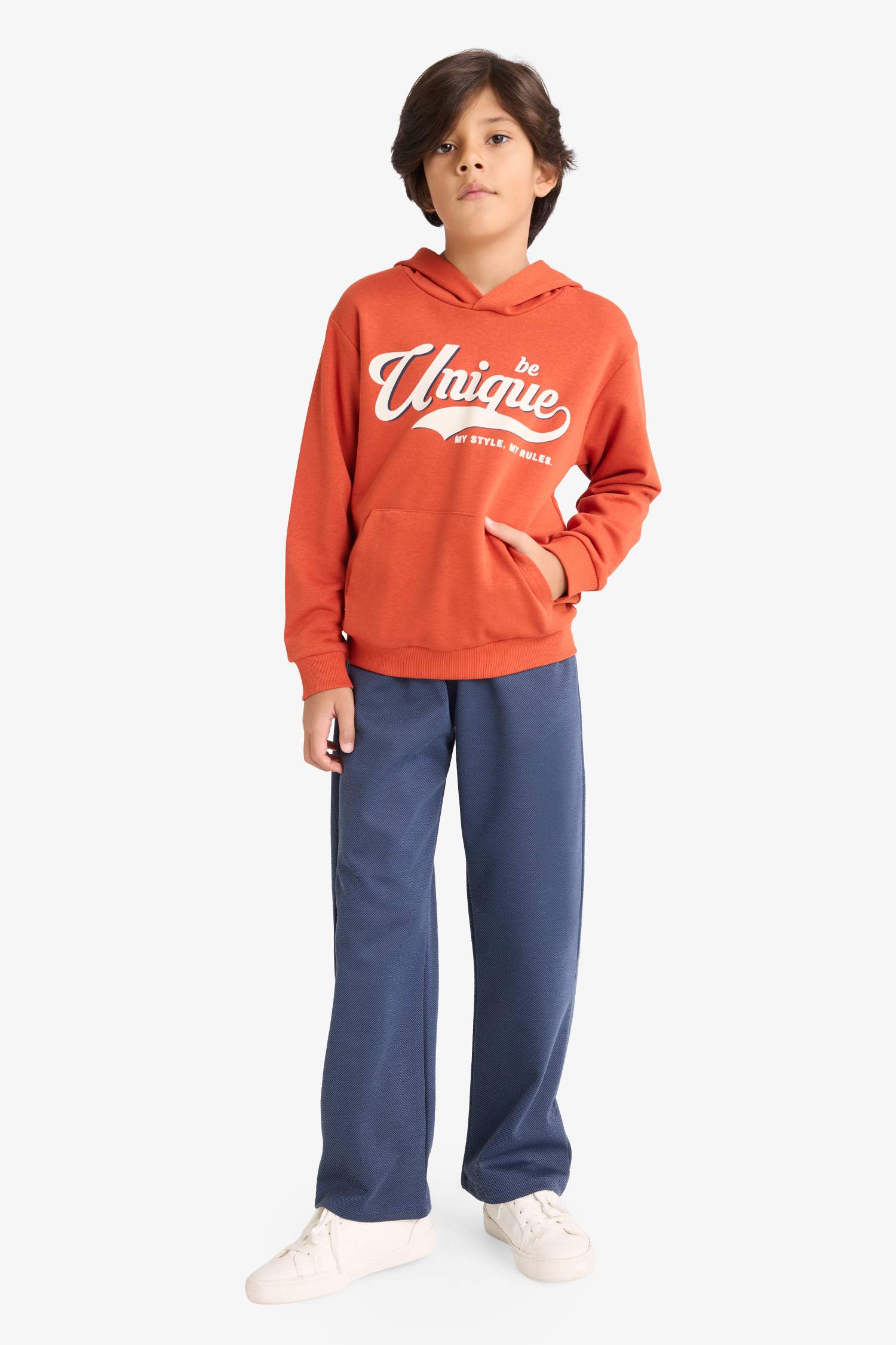 Boy Printed Sweatshirt Seatpants 2 Piece Set