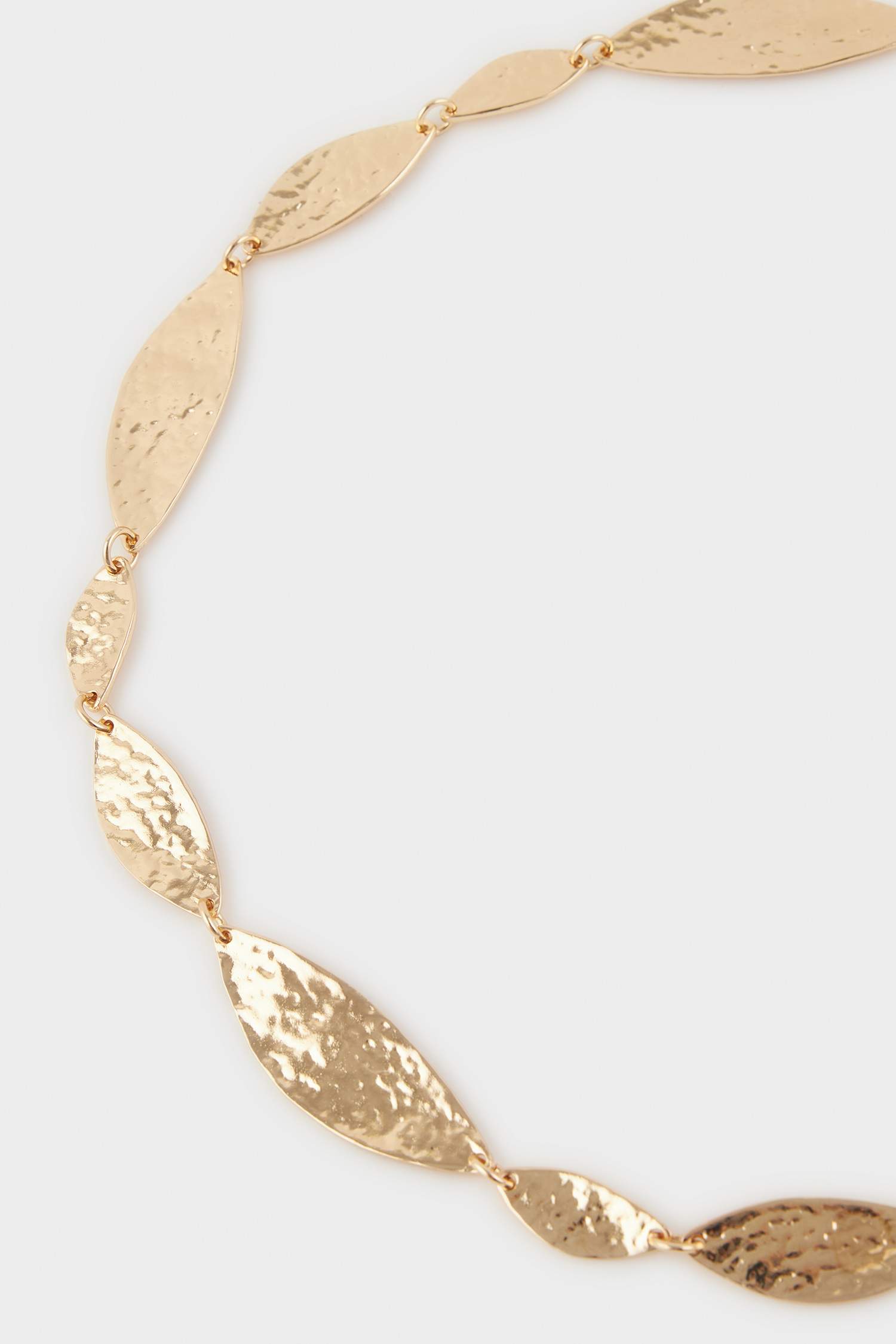 Kadın Gold Parlak Desenli Metal Kemer