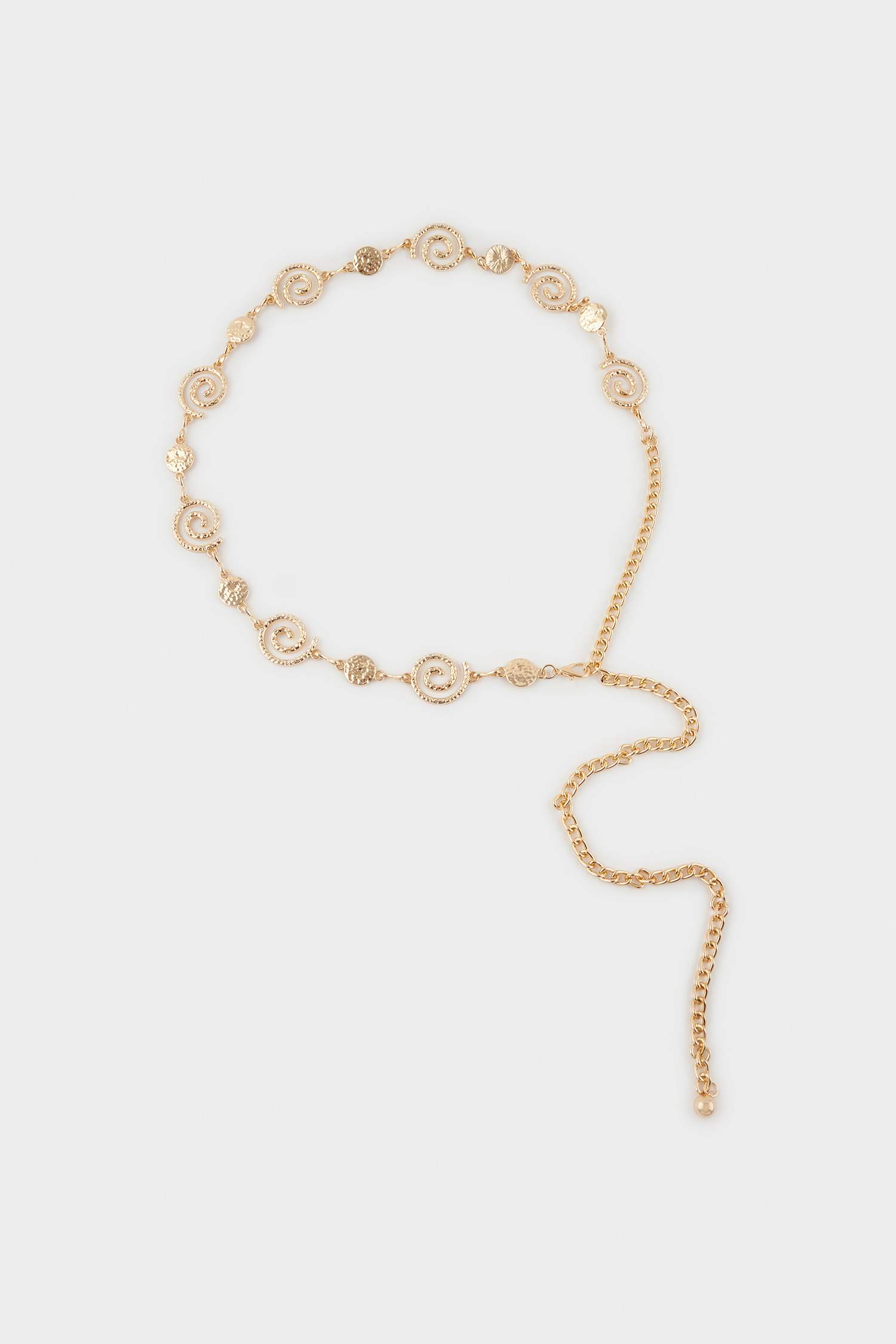 Kadın Gold Sarmal Temalı Metal Kemer