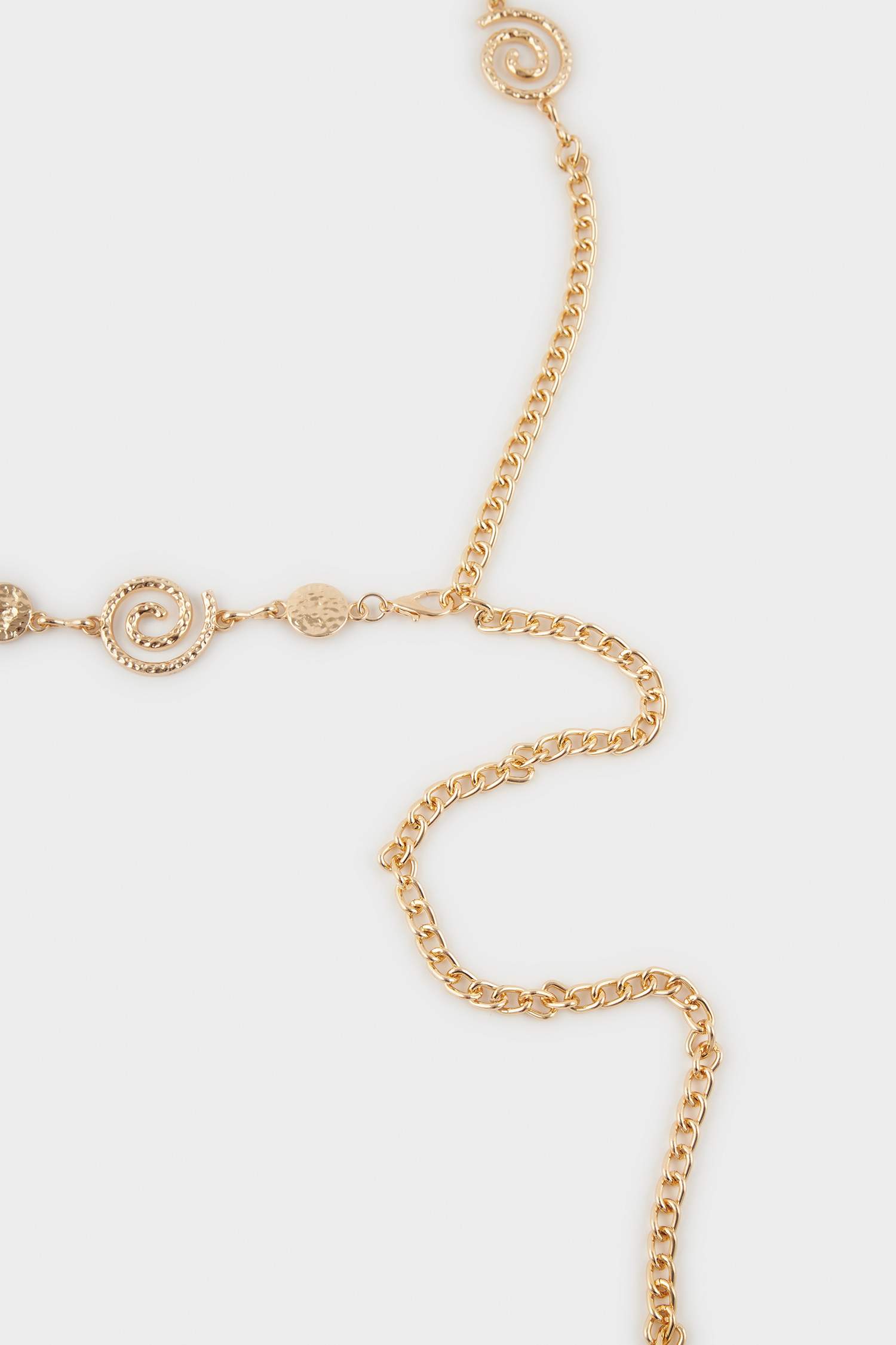 Kadın Gold Sarmal Temalı Metal Kemer