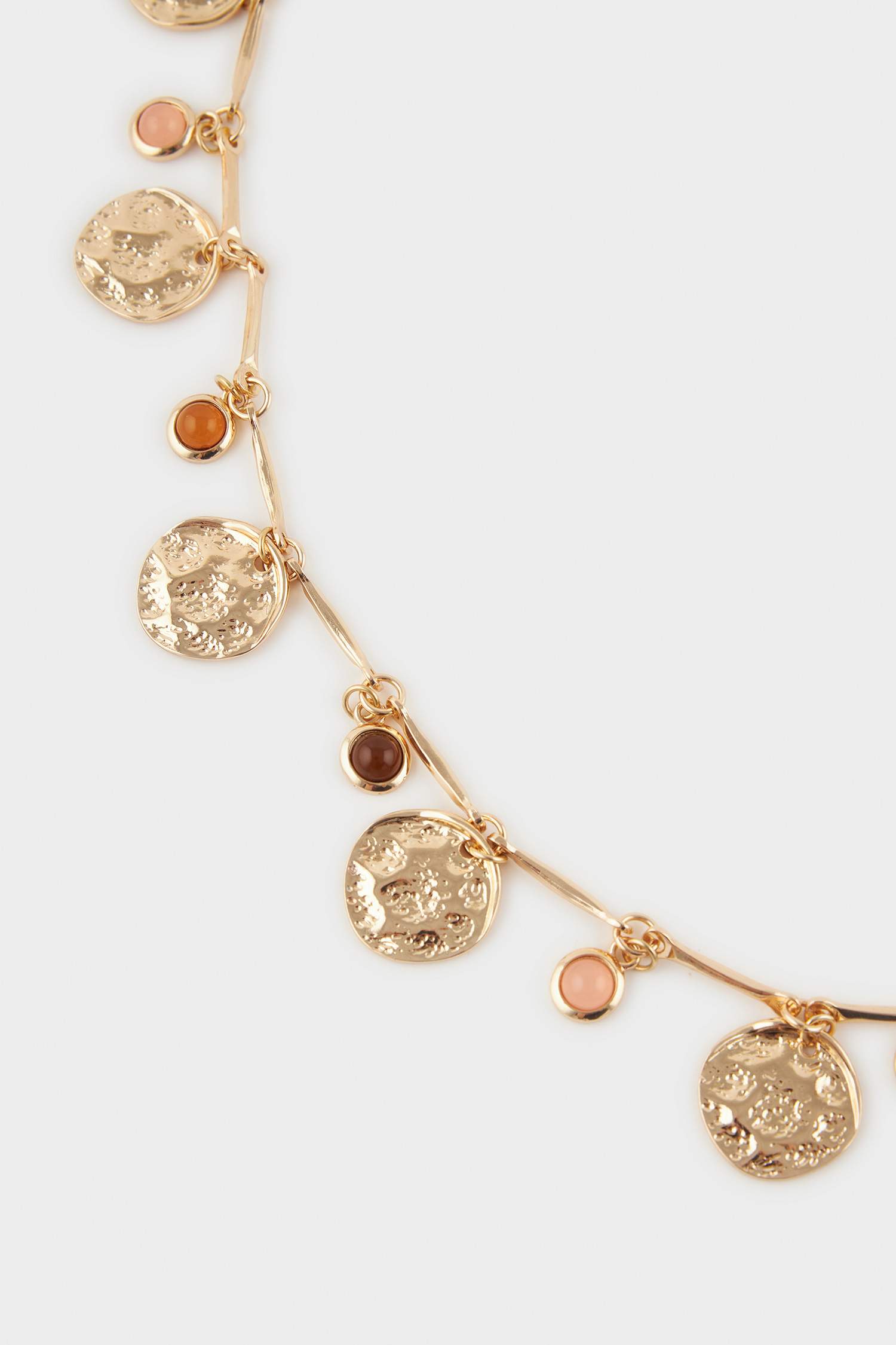 Kadın Gold Sallantılı Metal Zincir Kemer