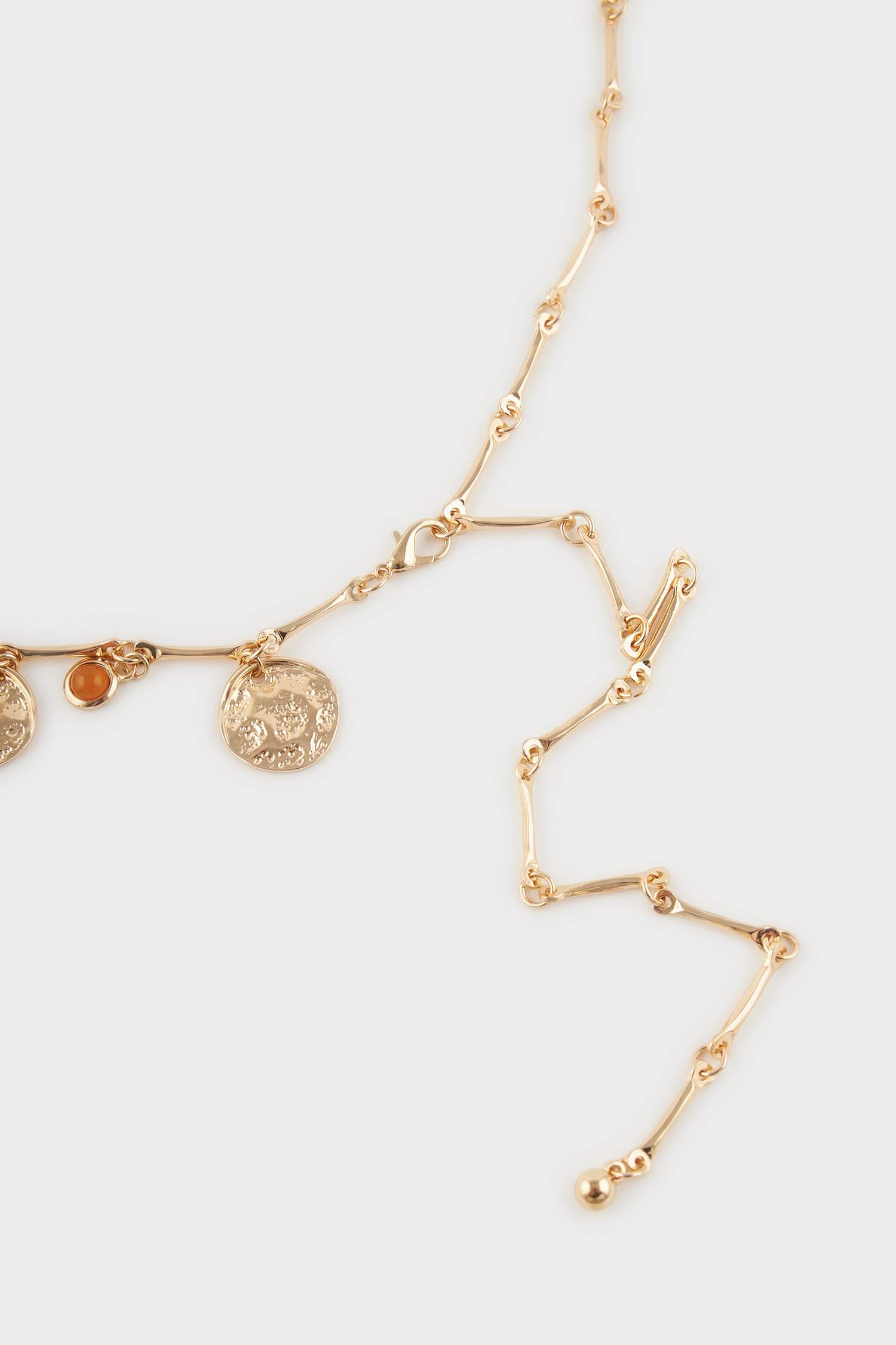 Kadın Gold Sallantılı Metal Zincir Kemer