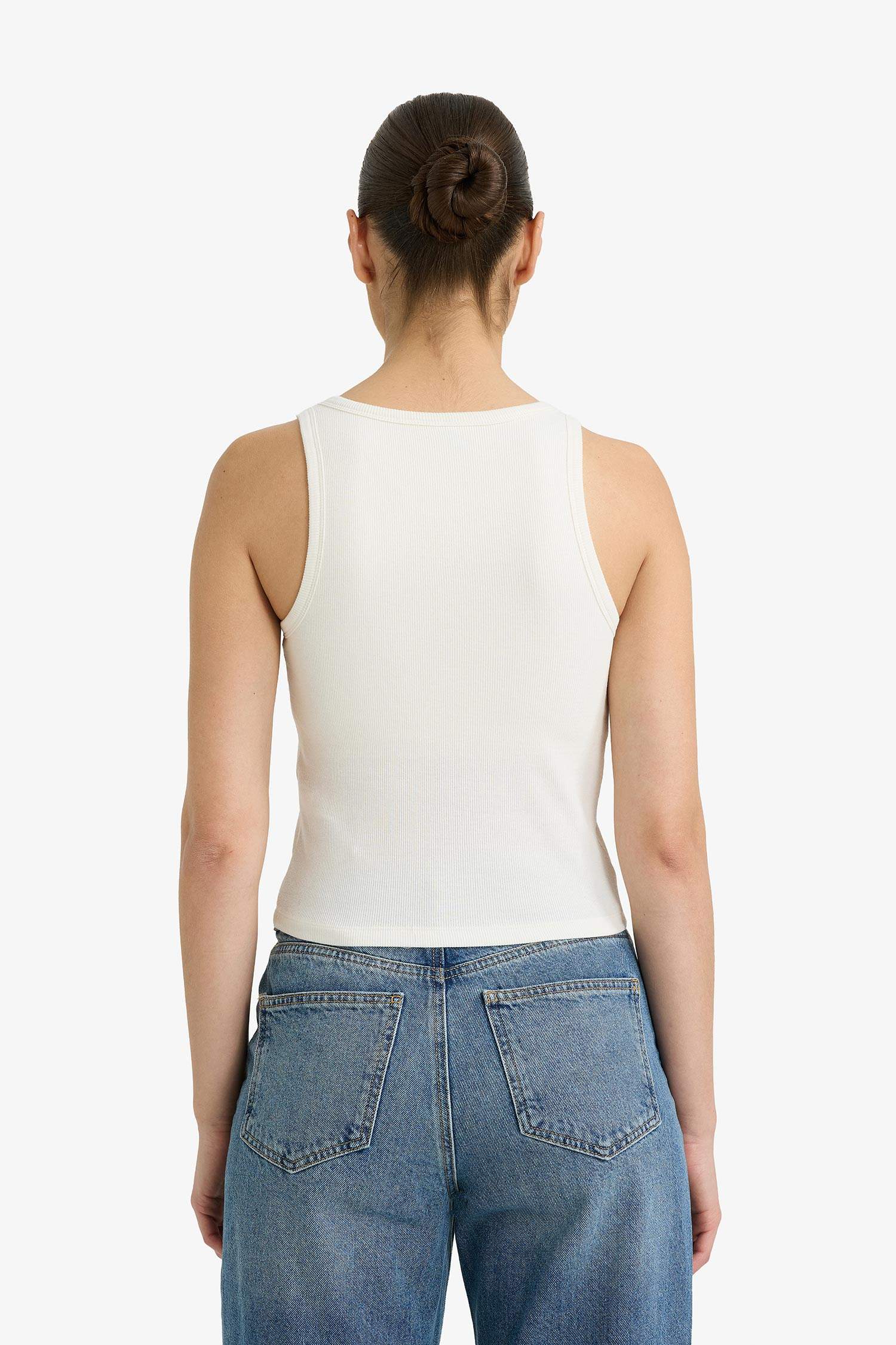 Майка кашкорсе Slim Fit с круглым вырезом