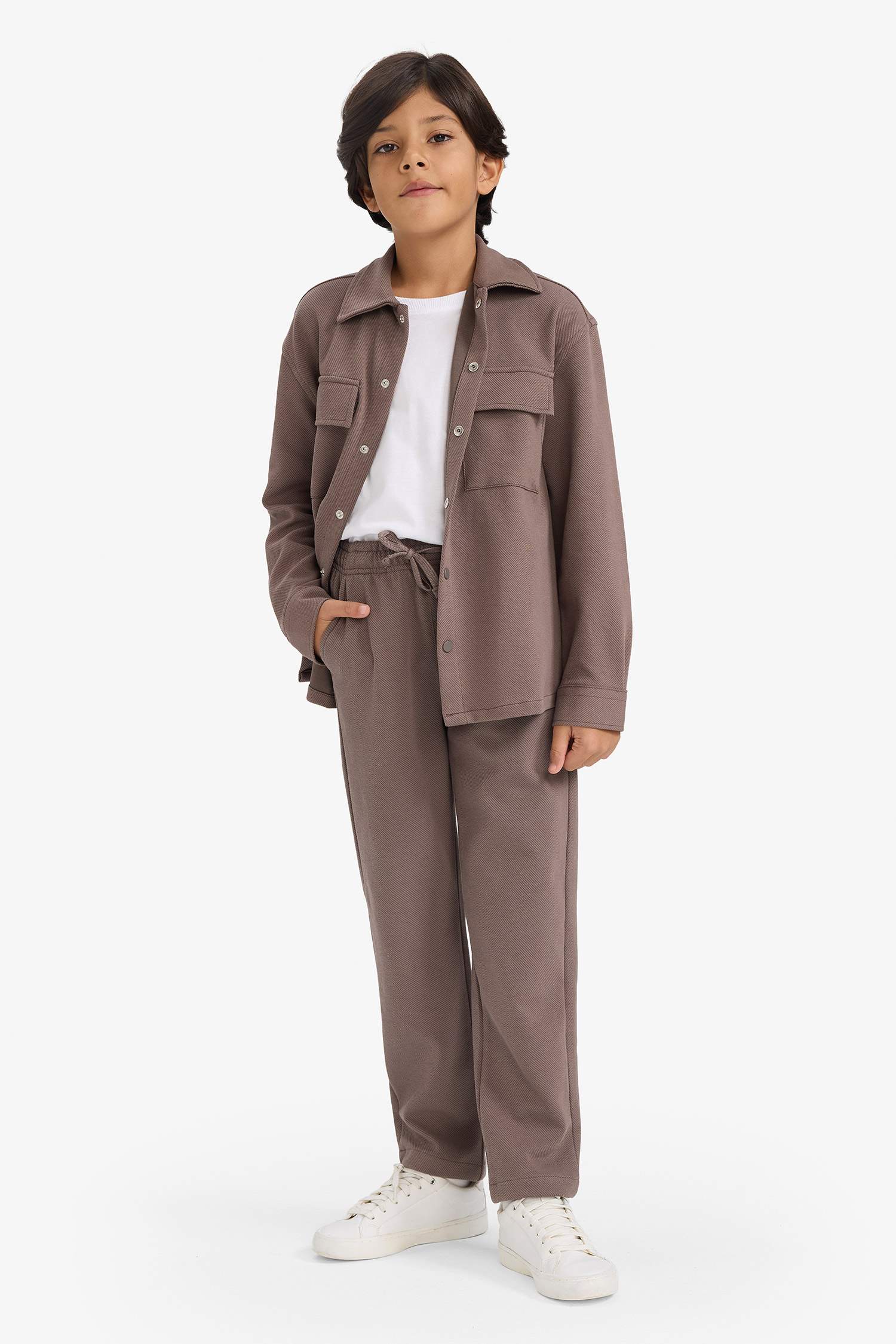 Erkek Çocuk Beli Lastikli Standart Paça Pantolon 