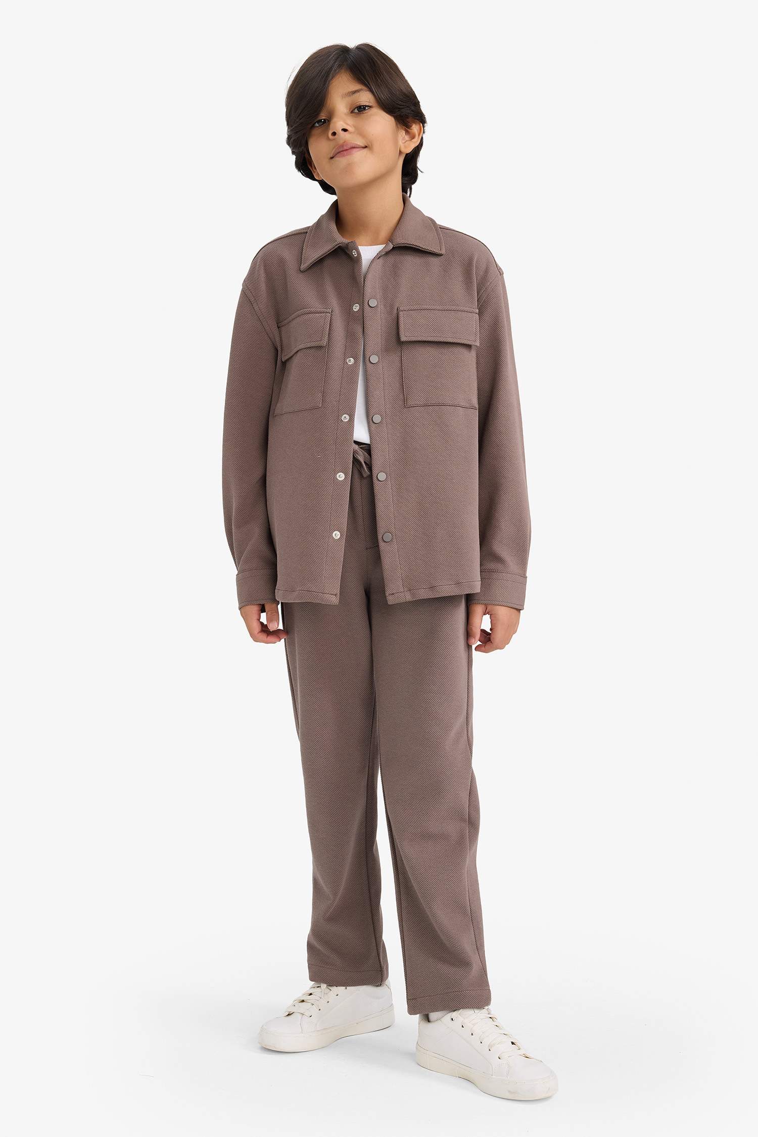 Erkek Çocuk Beli Lastikli Standart Paça Pantolon 