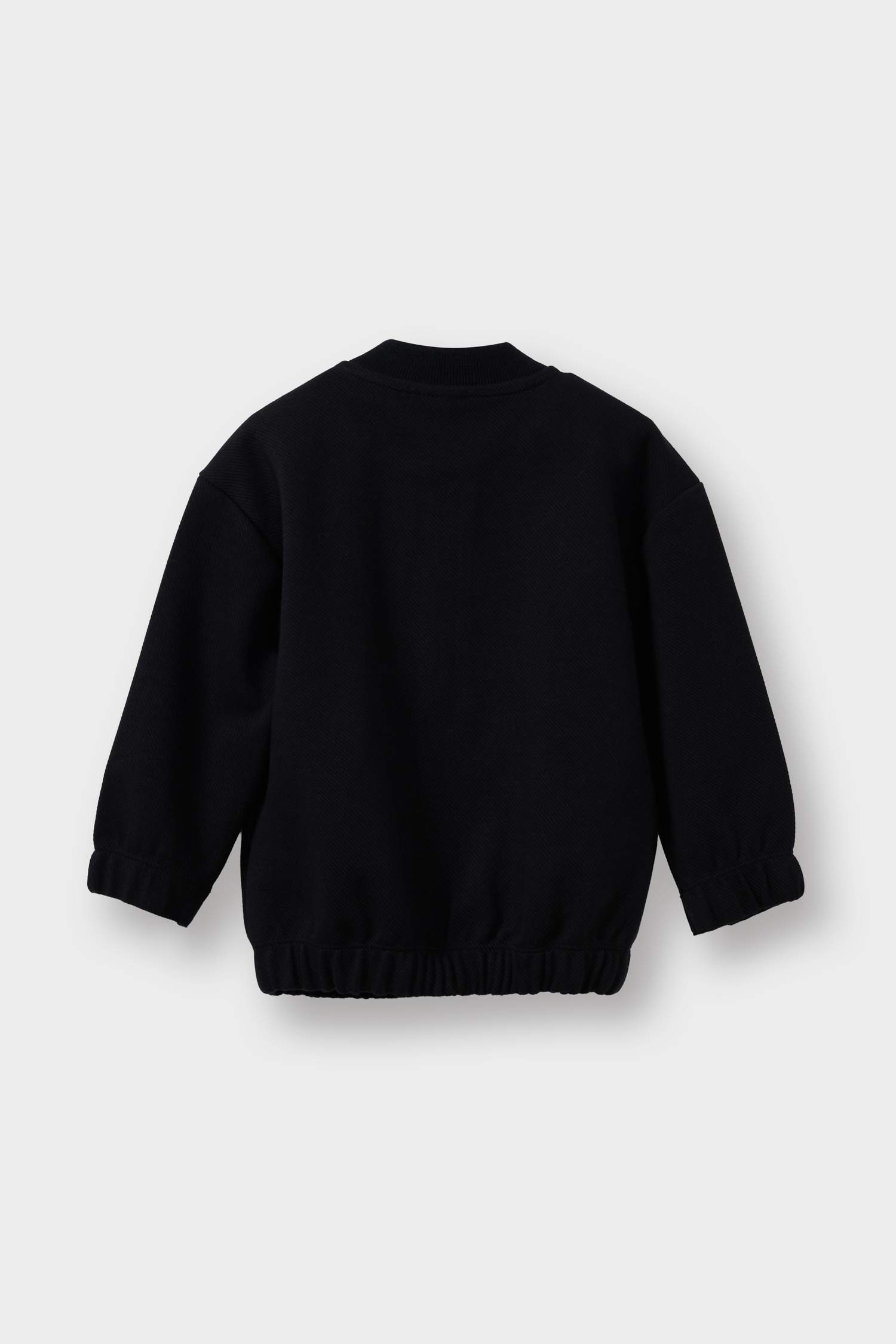 Boy Printed Mandarin Collar Zippered Cardigan