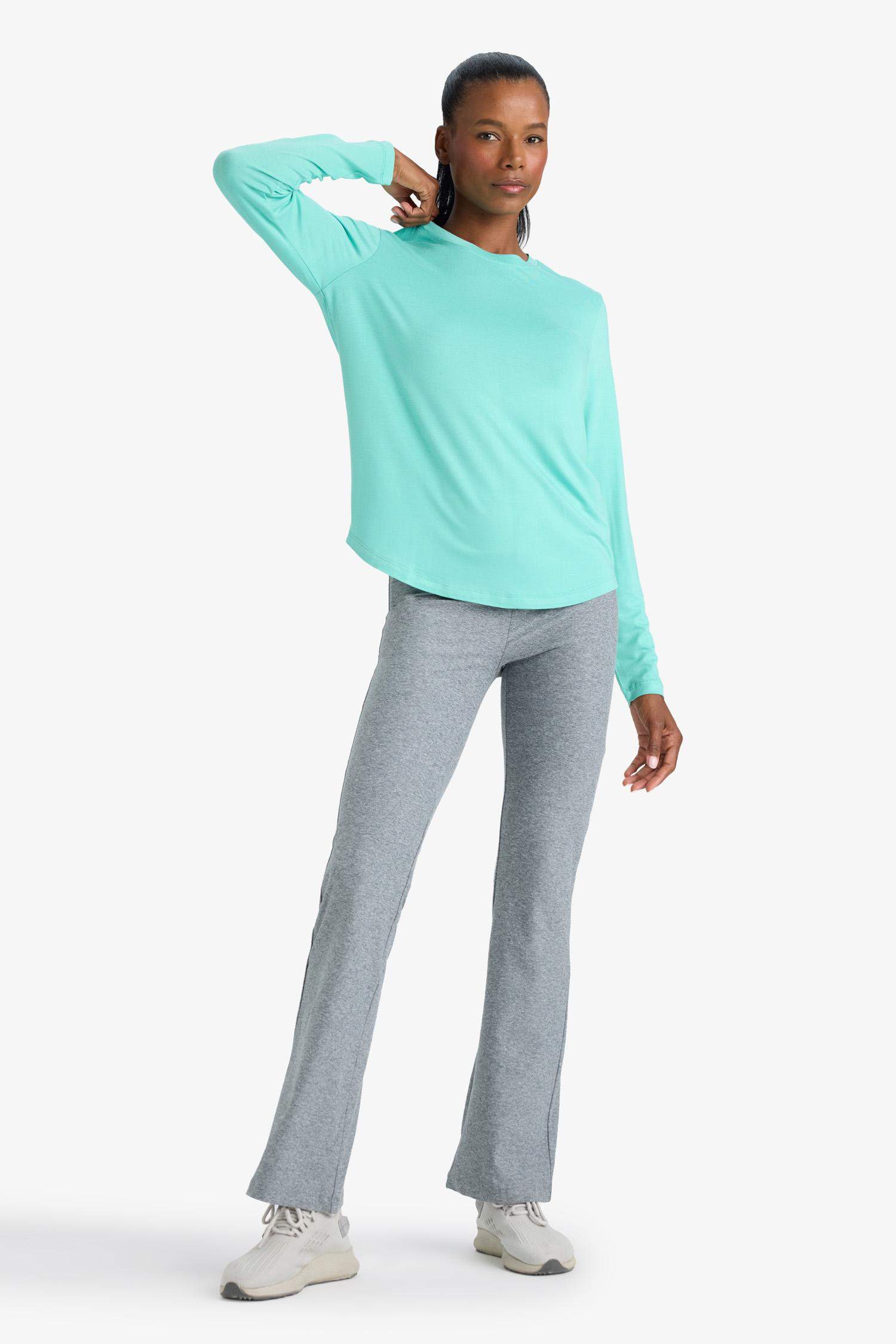 Standart Fit Bisiklet Yaka Sporcu Uzun Kollu Tişört