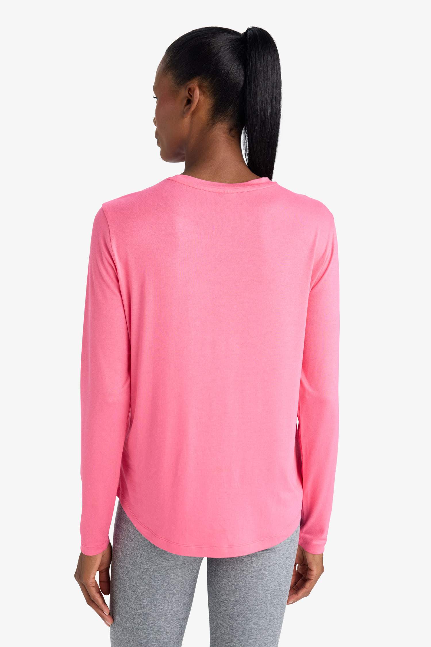 Standart Fit Bisiklet Yaka Sporcu Uzun Kollu Tişört