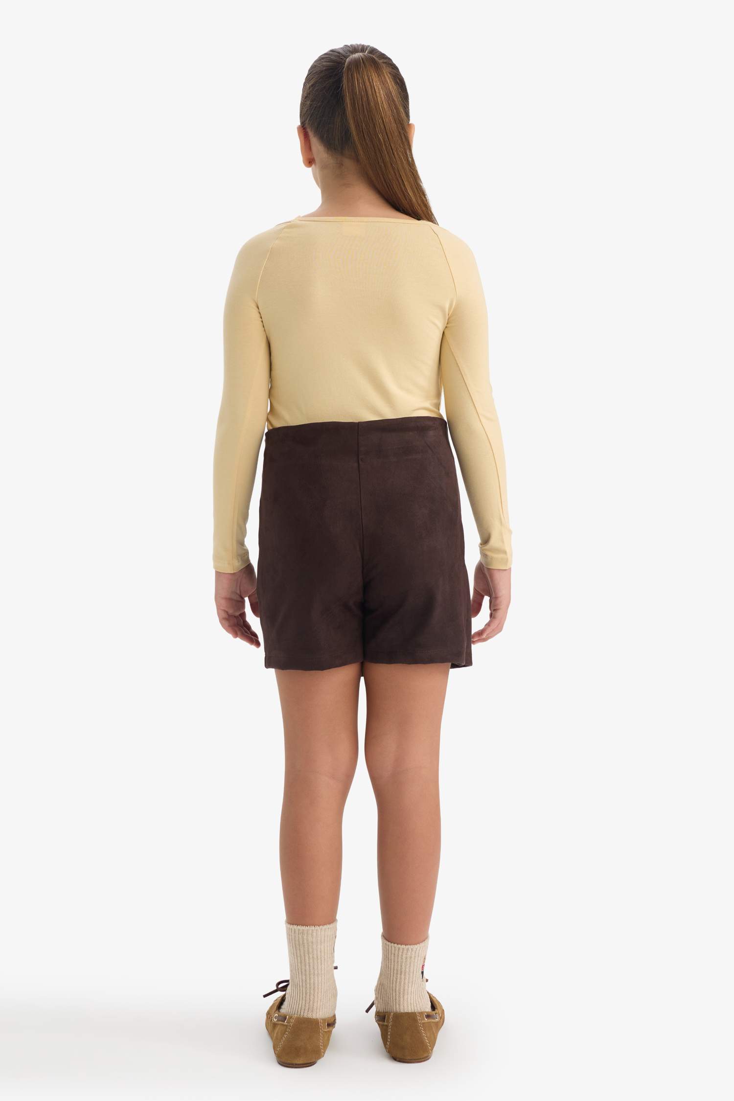 Kız Çocuk Süet Şort Etek 