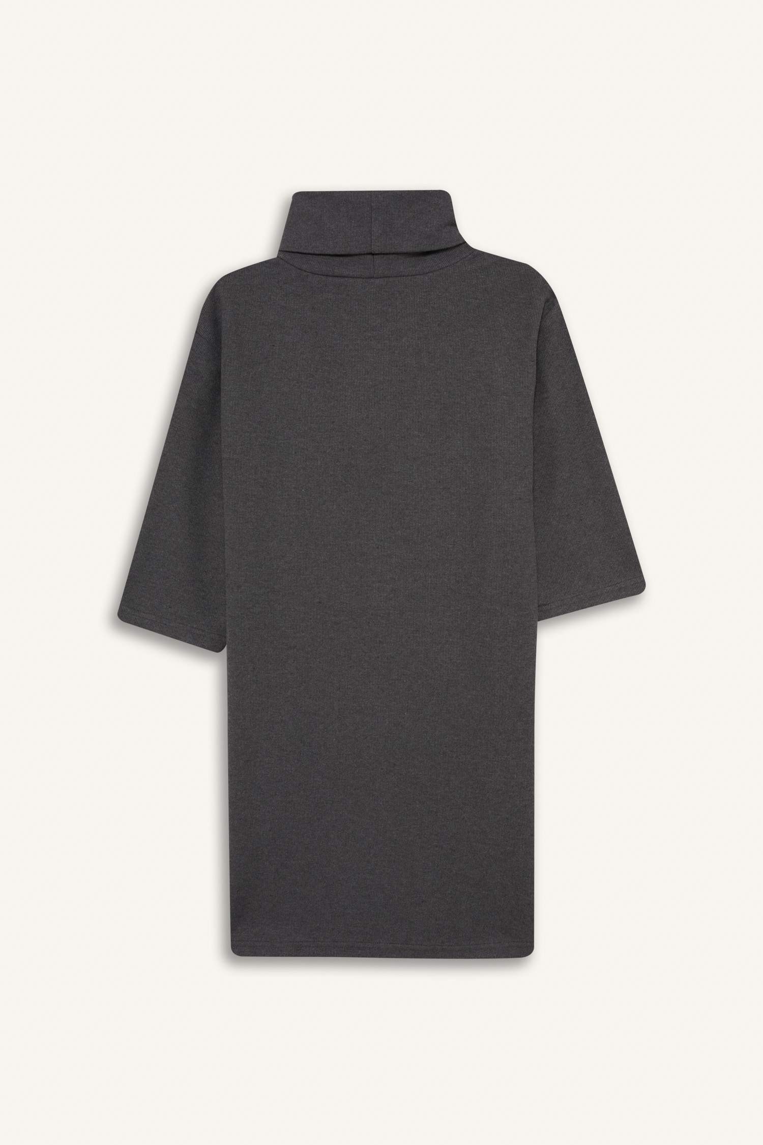 Balıkçı Yaka Yarım Kollu Mini Elbise