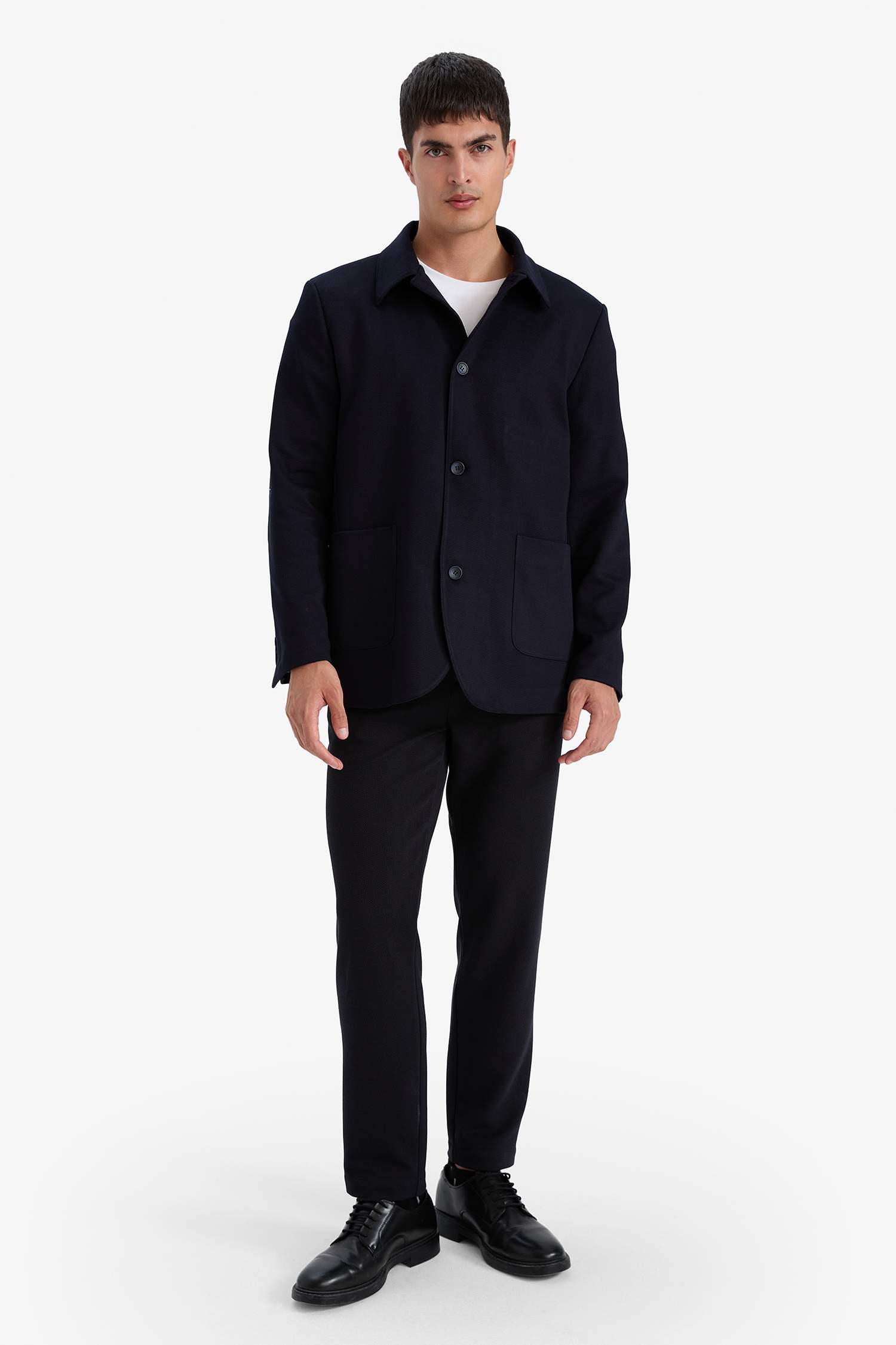 سترة بليزر قصة عادية بياخة بولو