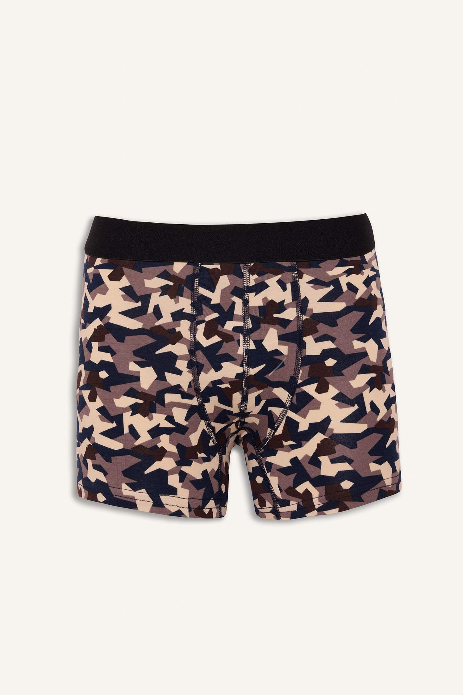 Regular Fit Desenli 3'lü Boxer