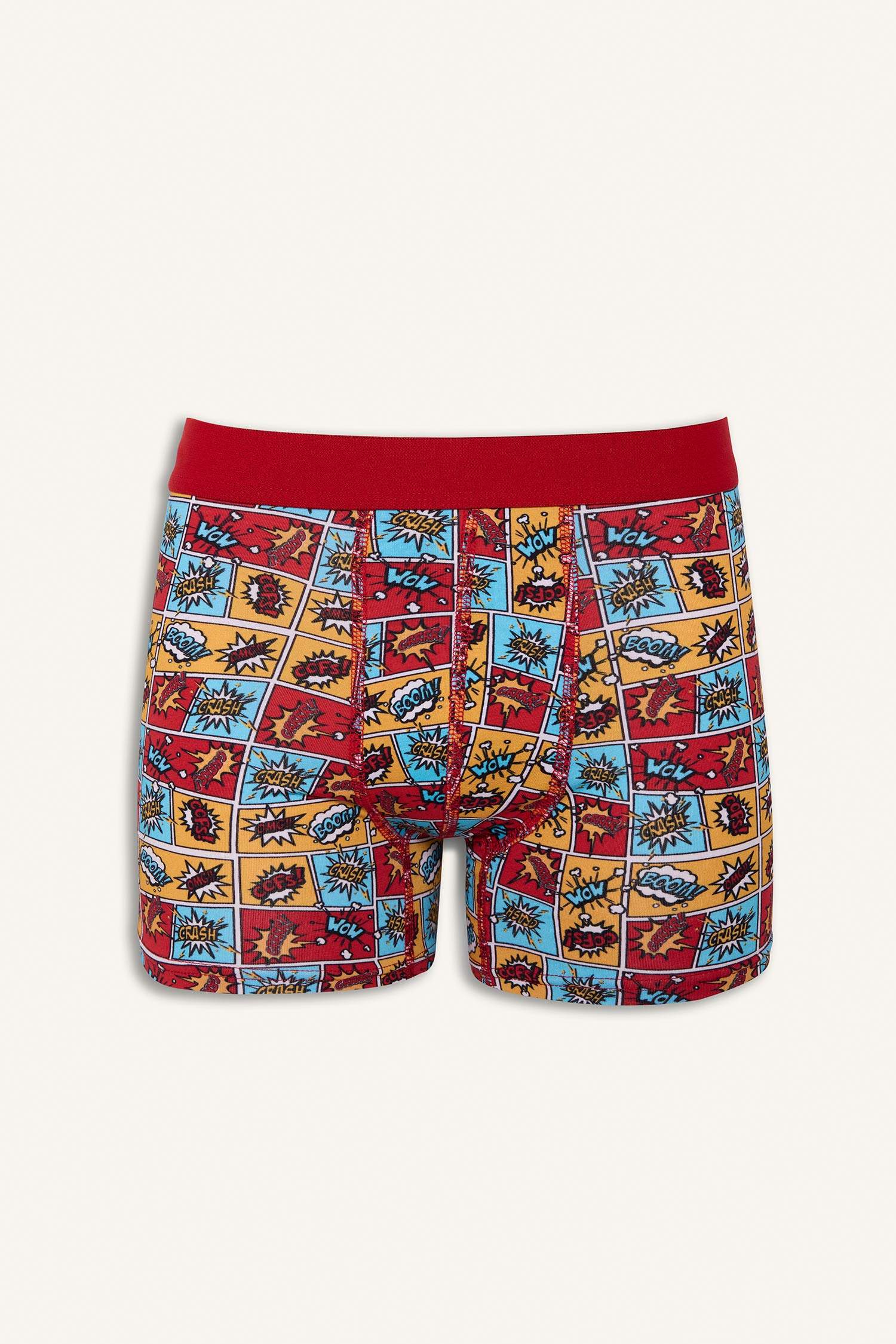 Regular Fit Desenli 3'lü Boxer