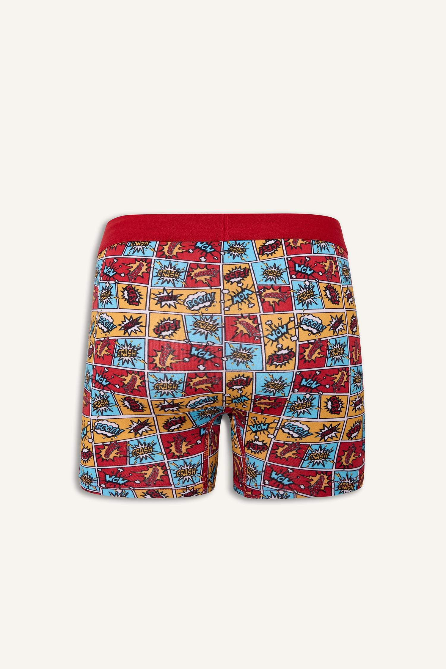 Regular Fit Desenli 3'lü Boxer