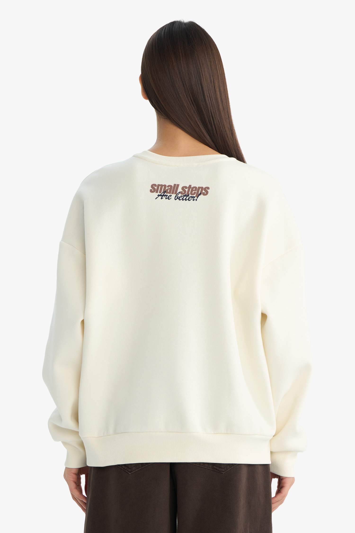 سويت شيرت تقيل اوفر سايز بياخة مستديرة