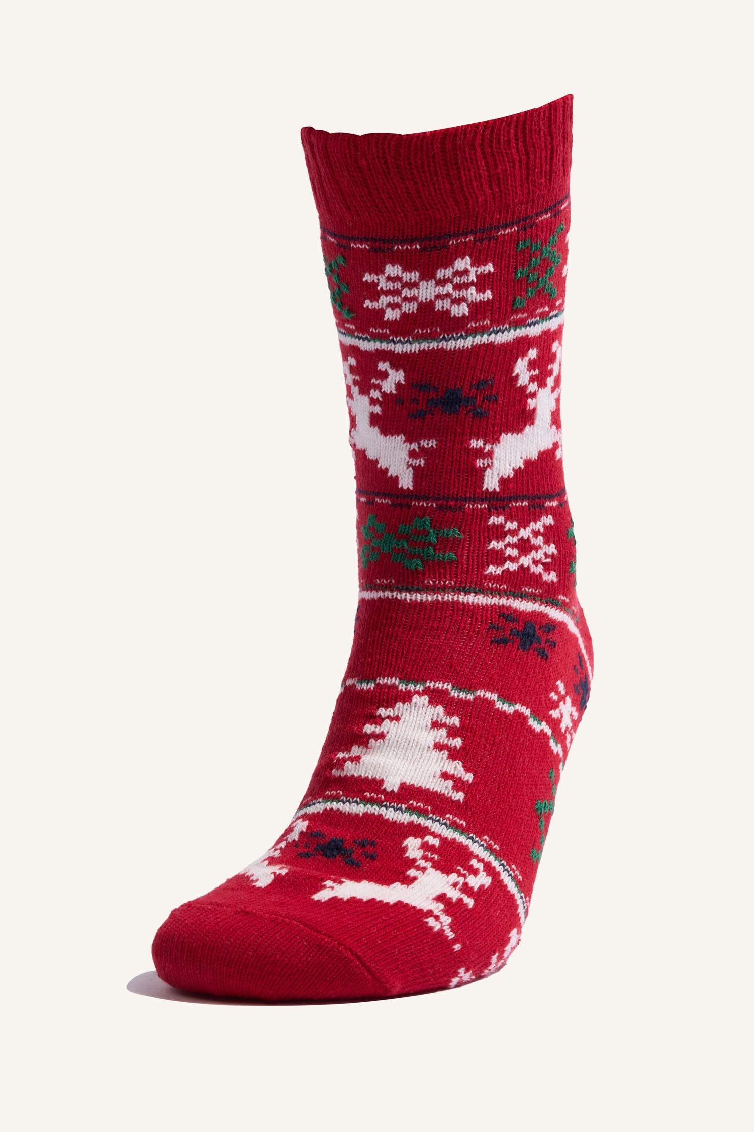 Erkek Yılbaşı Temalı 2'li Pamuklu Uzun Çorap