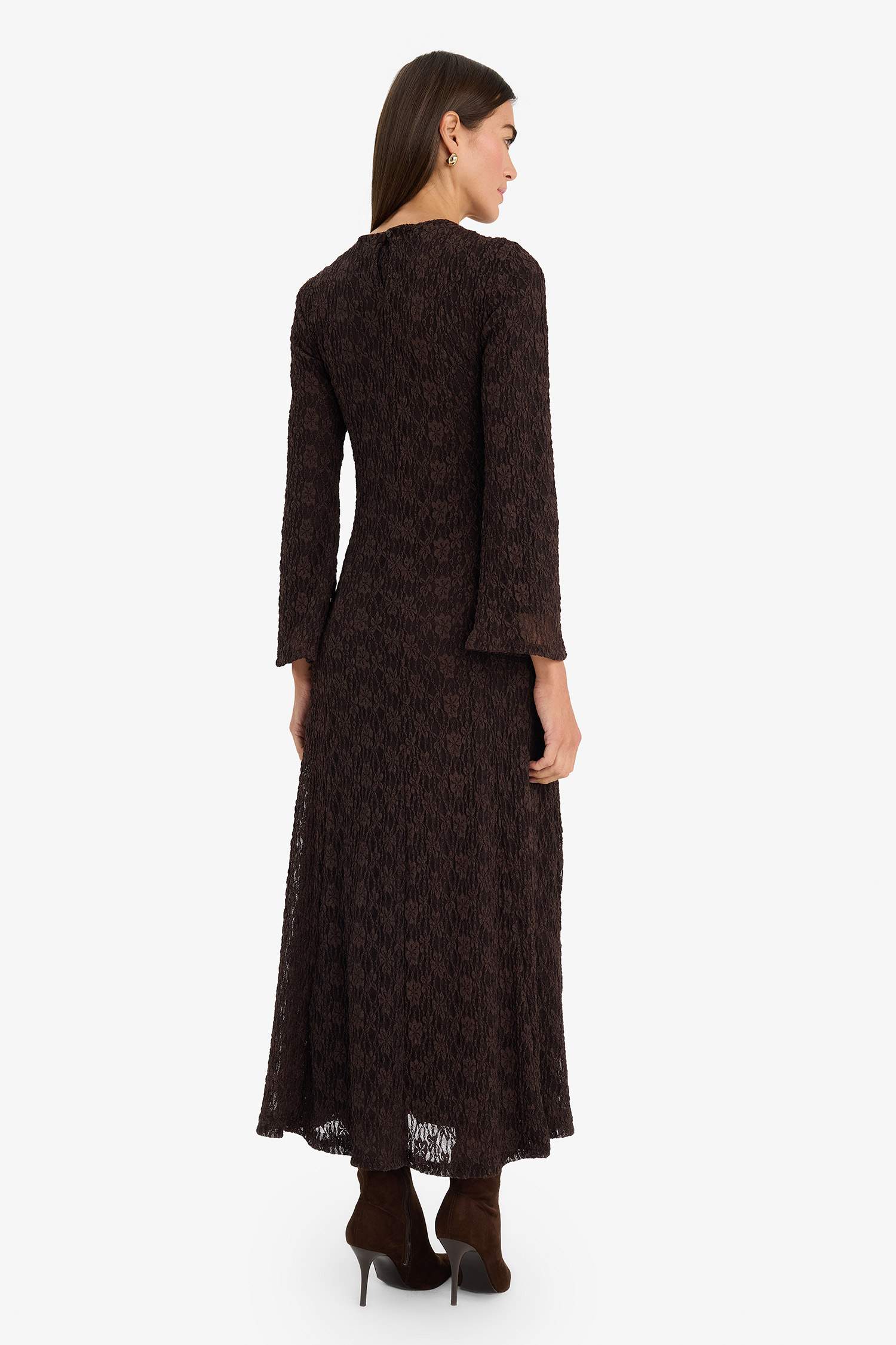 فستان ردن طويل دانتيل