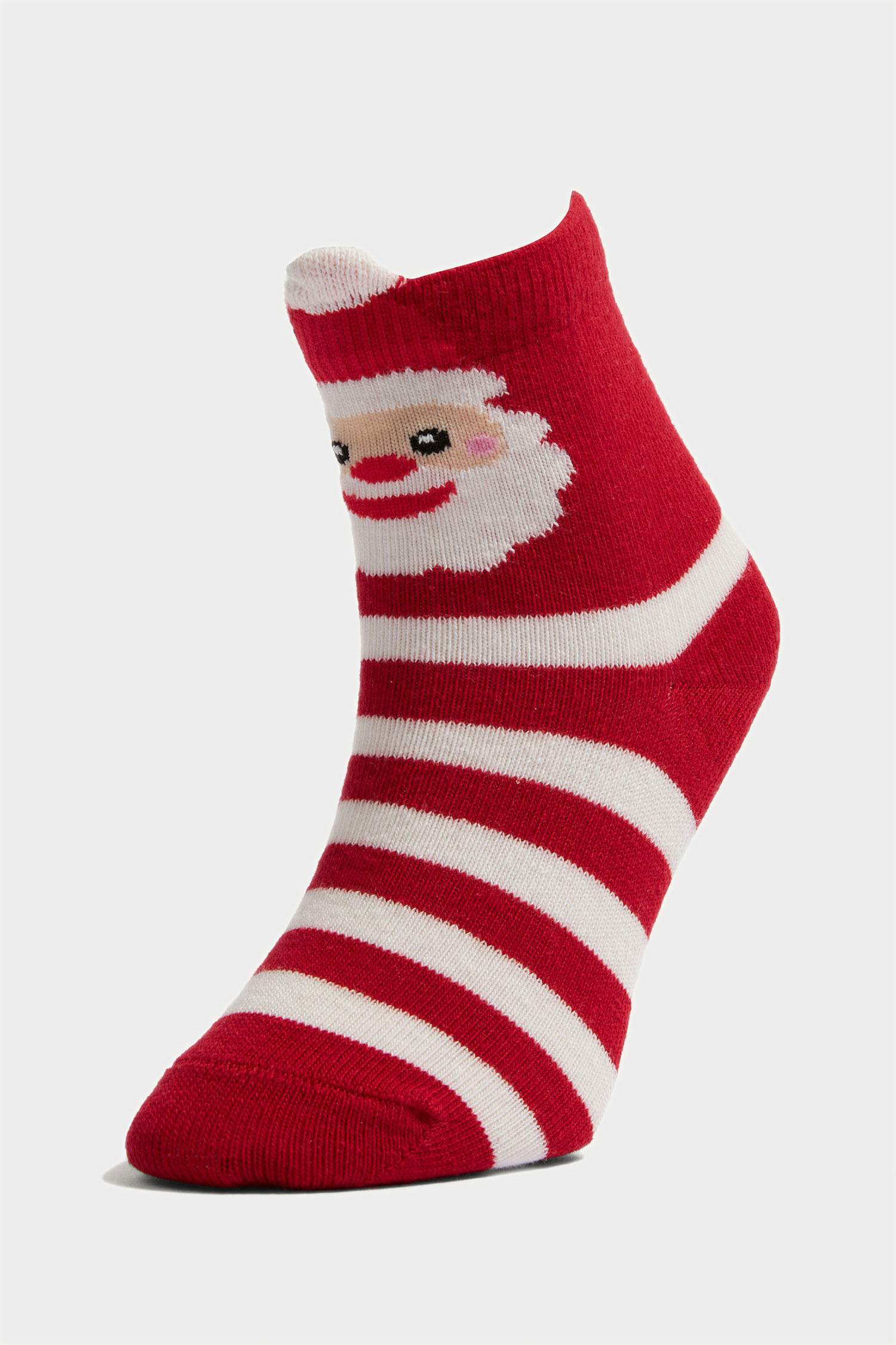 Lot de 2 Chaussettes de Noël longues en coton pour bébé fille
