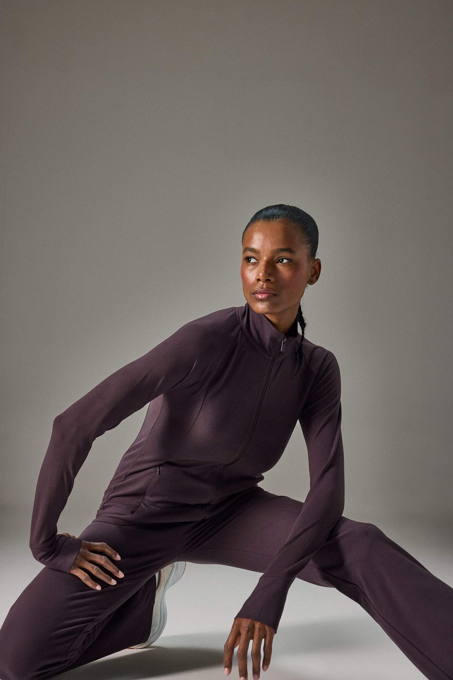 Slim Fit Stand Collar Fleece Lining Cardigan