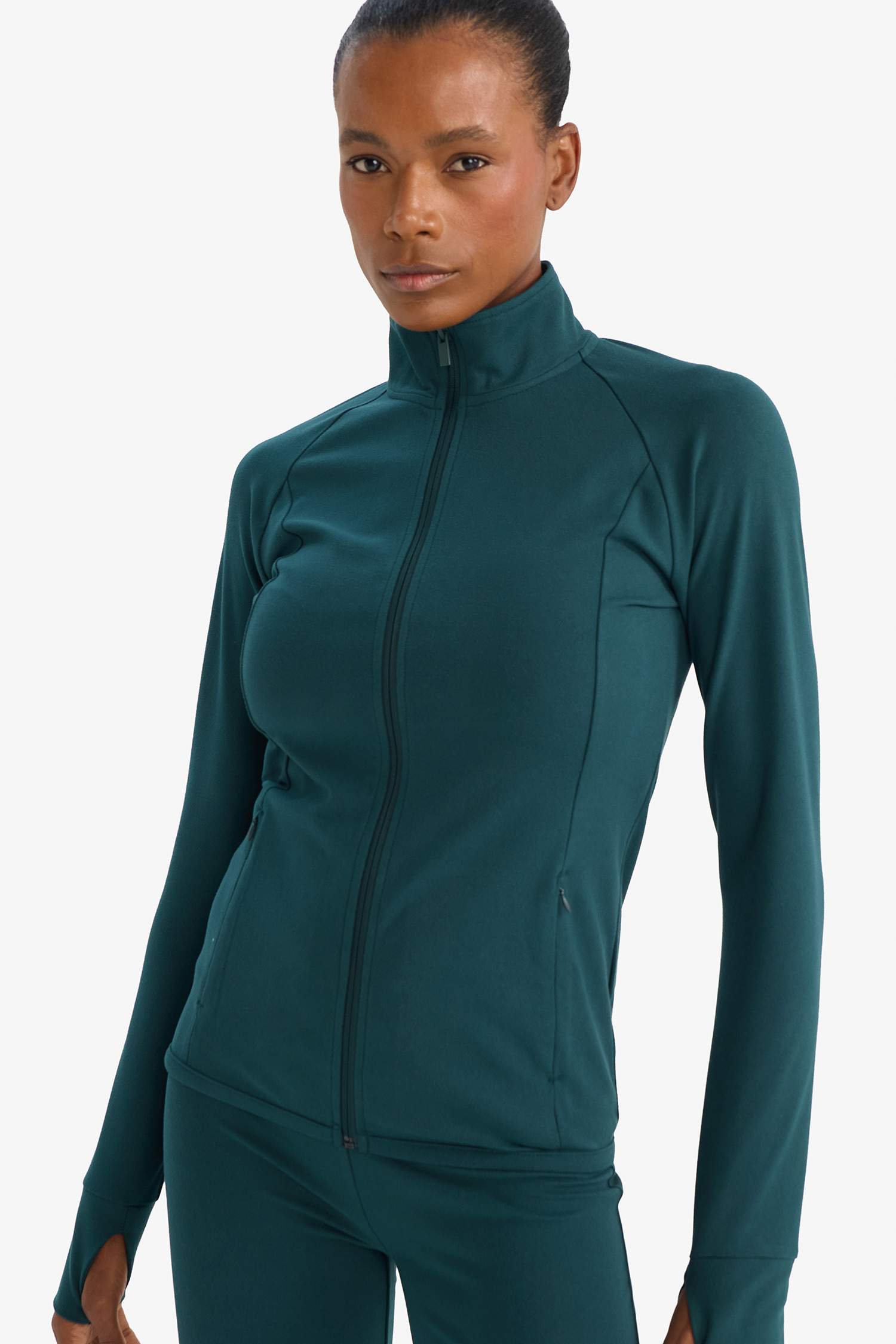 Slim Fit Dar Kesim Dik Yaka İçi Yumuşak Tüylü Hırka