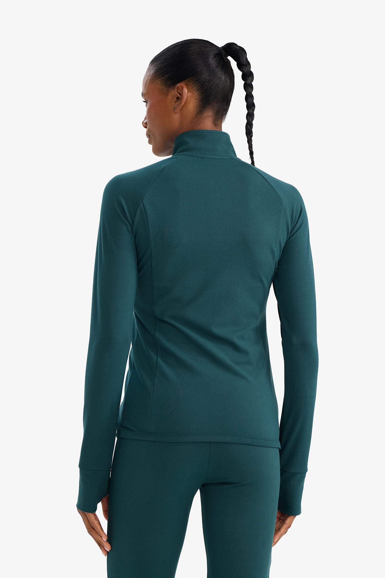 Slim Fit Dar Kesim Dik Yaka İçi Yumuşak Tüylü Hırka