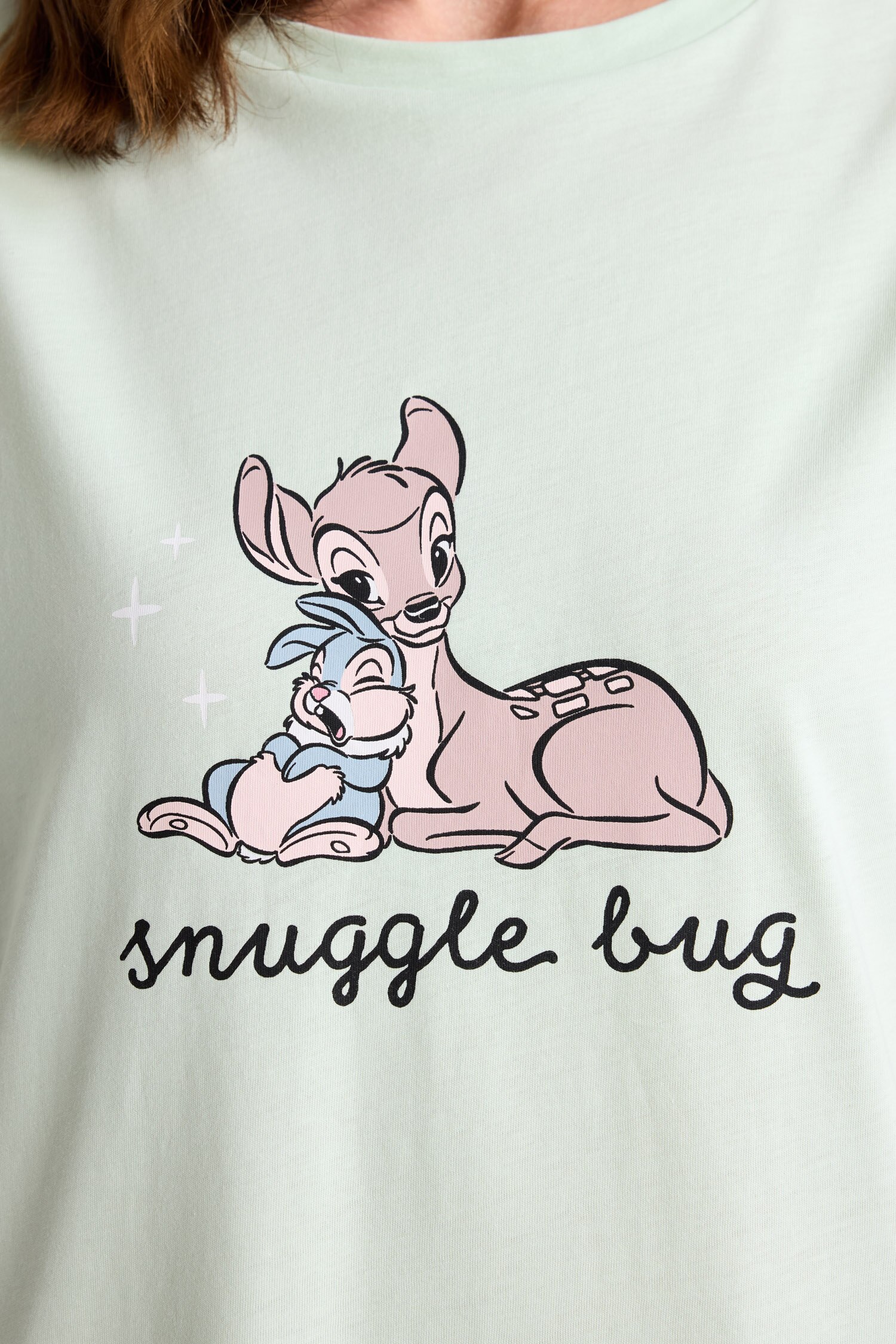 DeFacto %100 Pamuk Disney Lisanslı Regular Fit Kısa Kollu Gecelik görsel 5