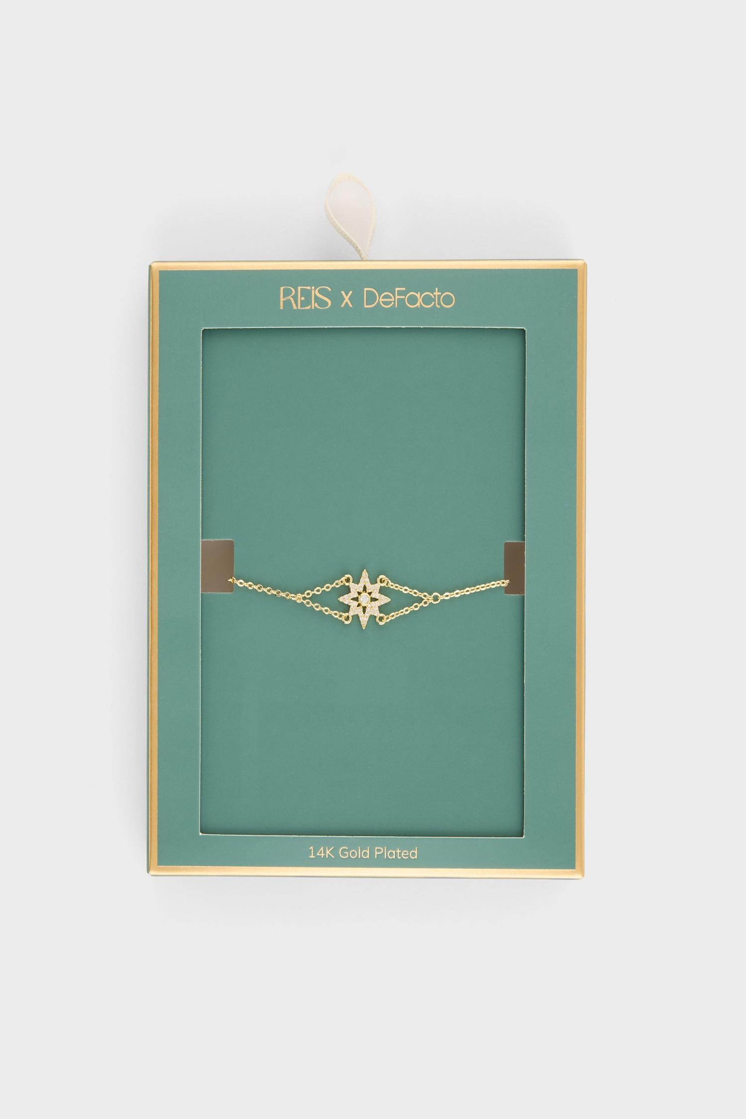 DeFacto Reis X DeFacto Kartanesi Desenli Gold Bileklik görsel 4