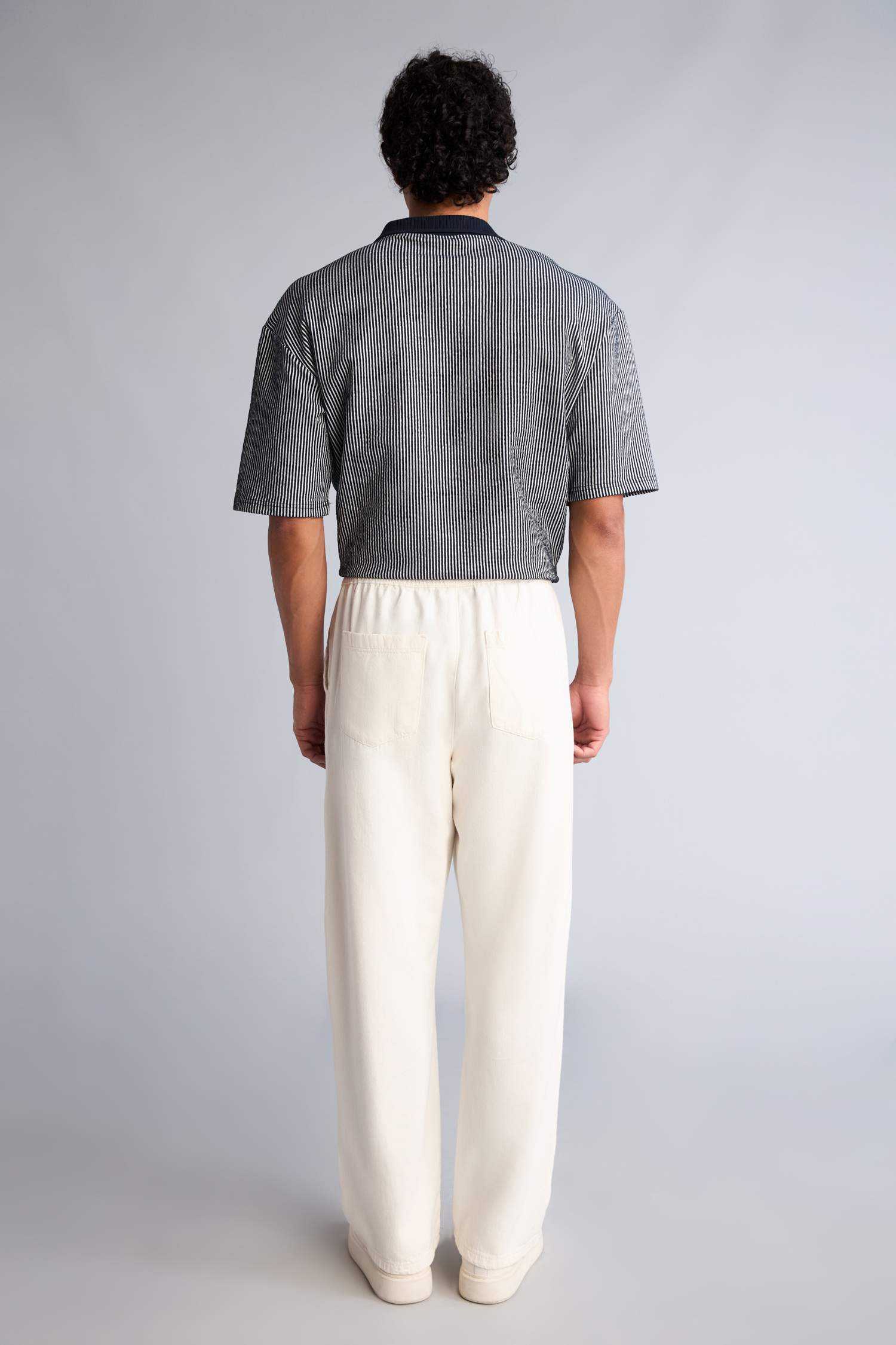 user_c72fbf4c　新品　Plage COTTON LOOSE White Man Soft Textured Baggy Fit Jeans 3460747 | DeFacto