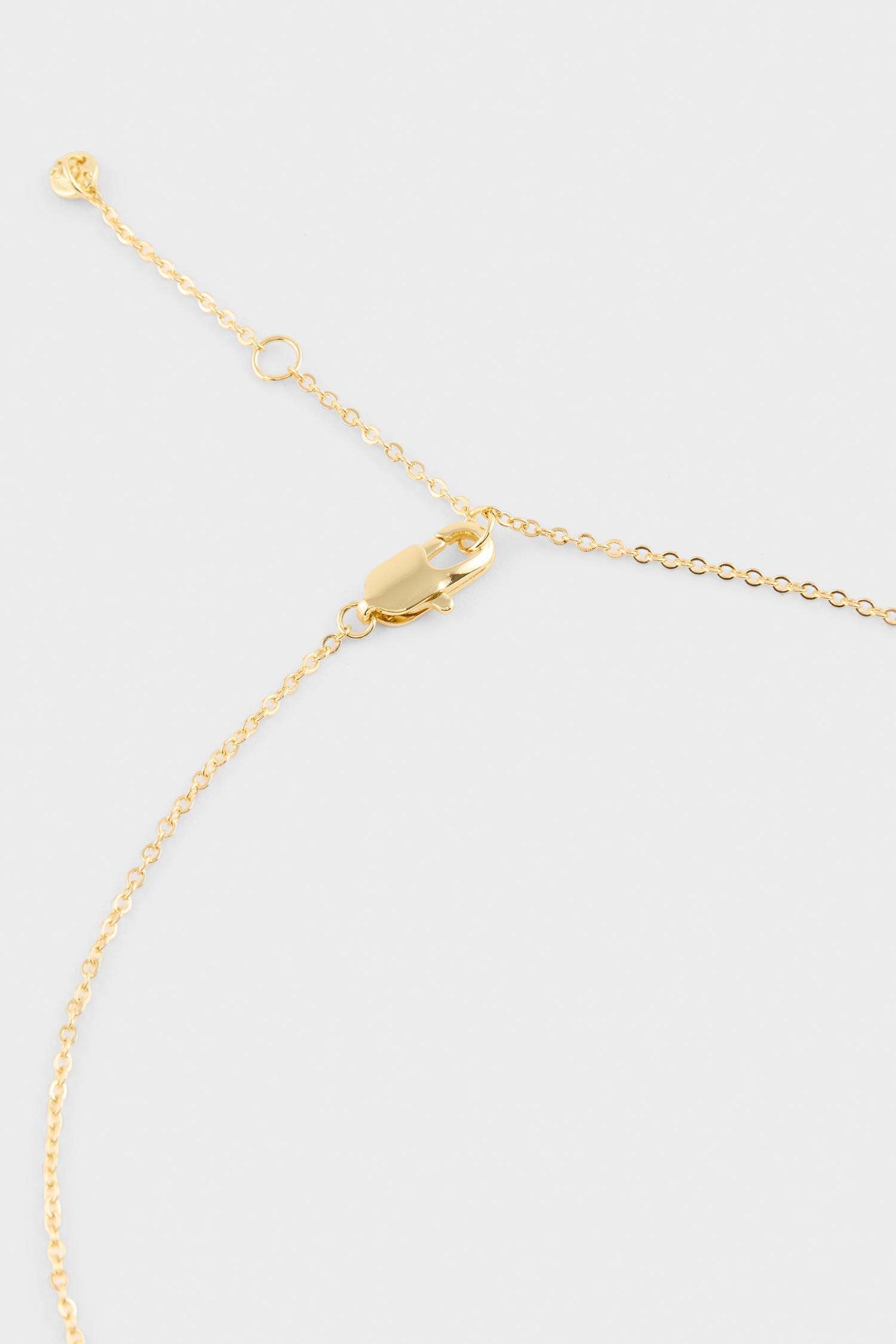 DeFacto Reis X DeFacto Mavi Taşlı Gold Kolye Küpe Set görsel 5