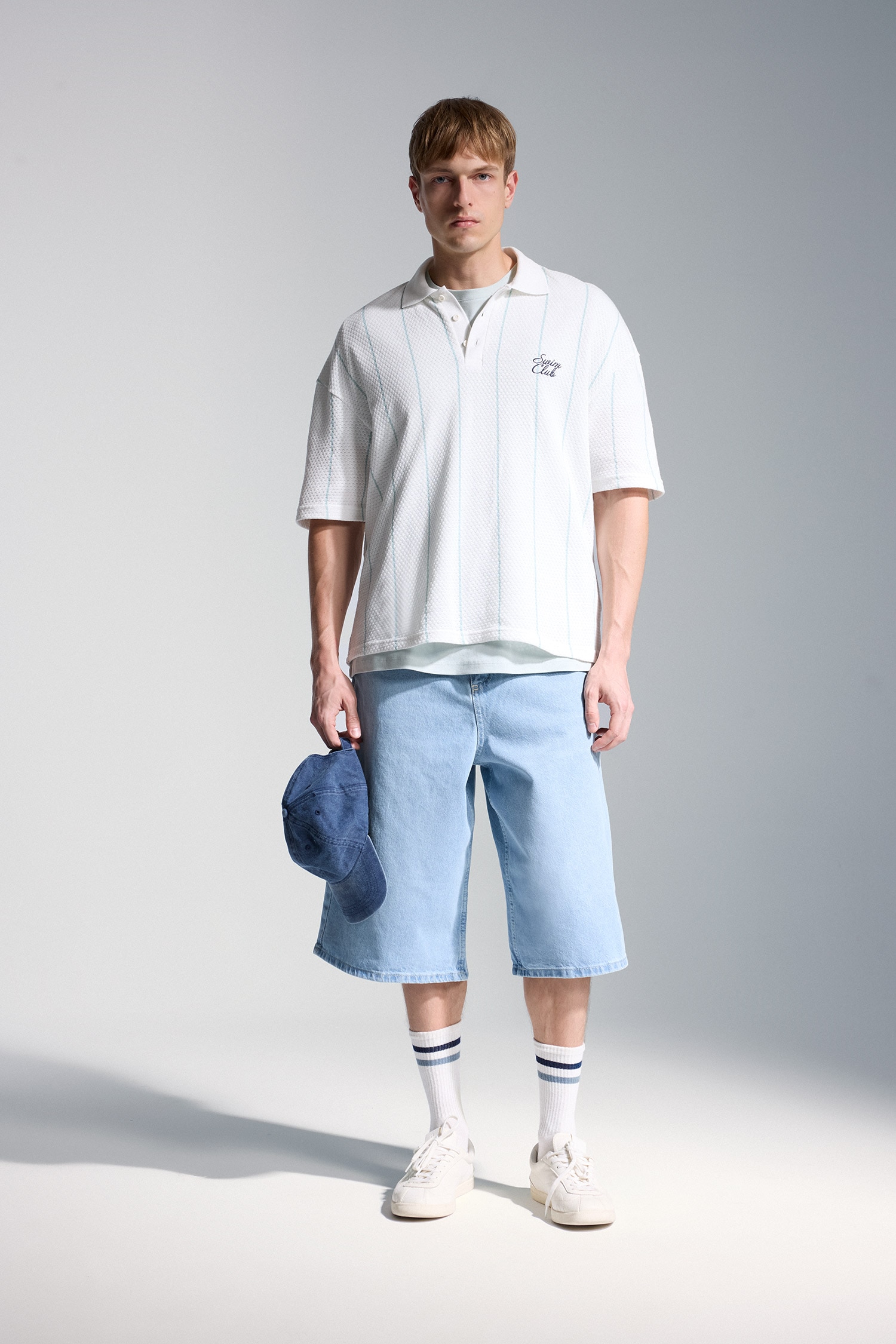 DeFacto Loose Fit Baskılı Polo Tişört görsel 2