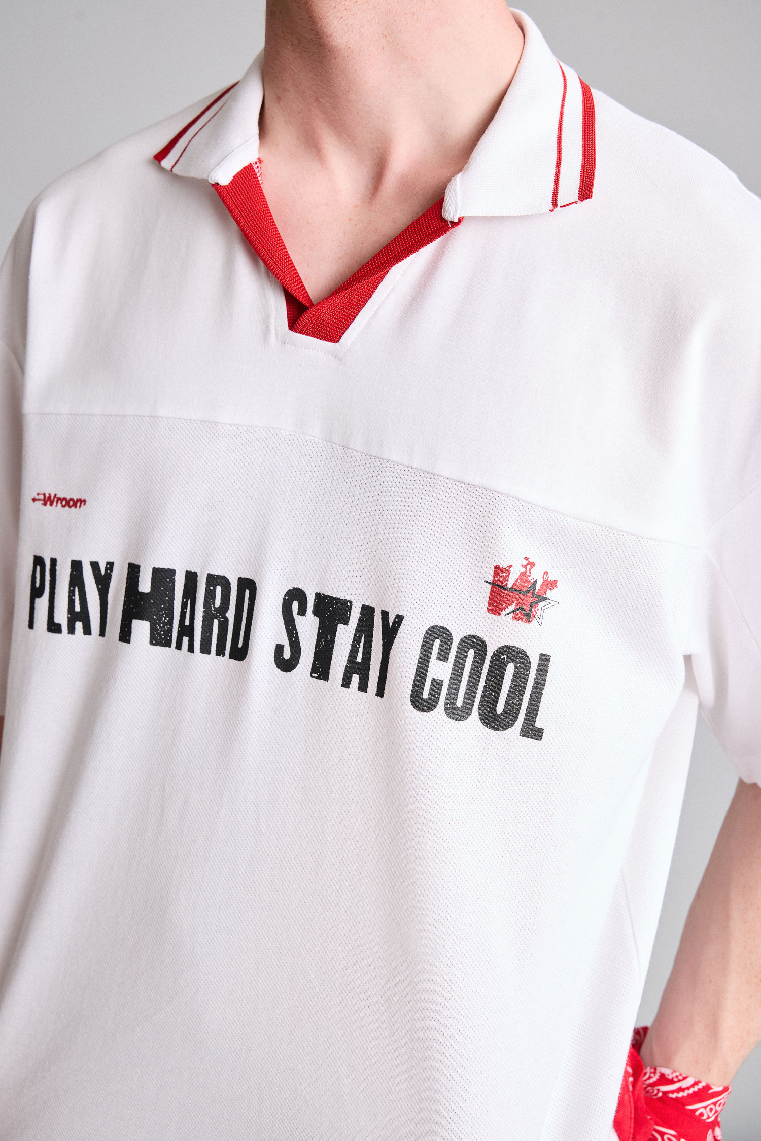 DeFacto %100 Pamuk Loose Fit Kısa kollu Baskılı Polo Tişört görsel 4