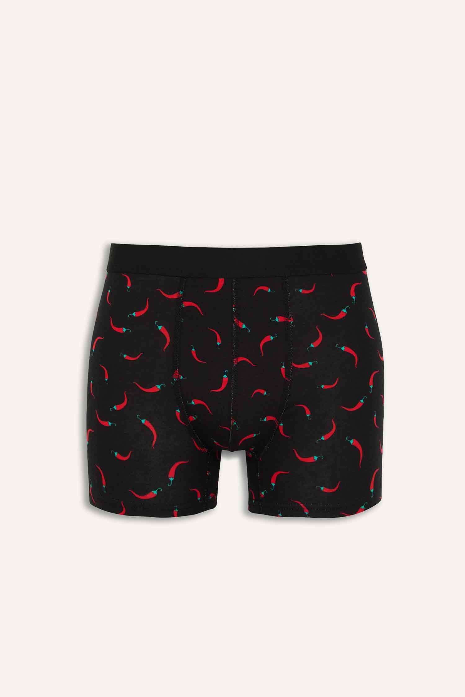 DeFacto Desenli 3'lü Boxer görsel 5