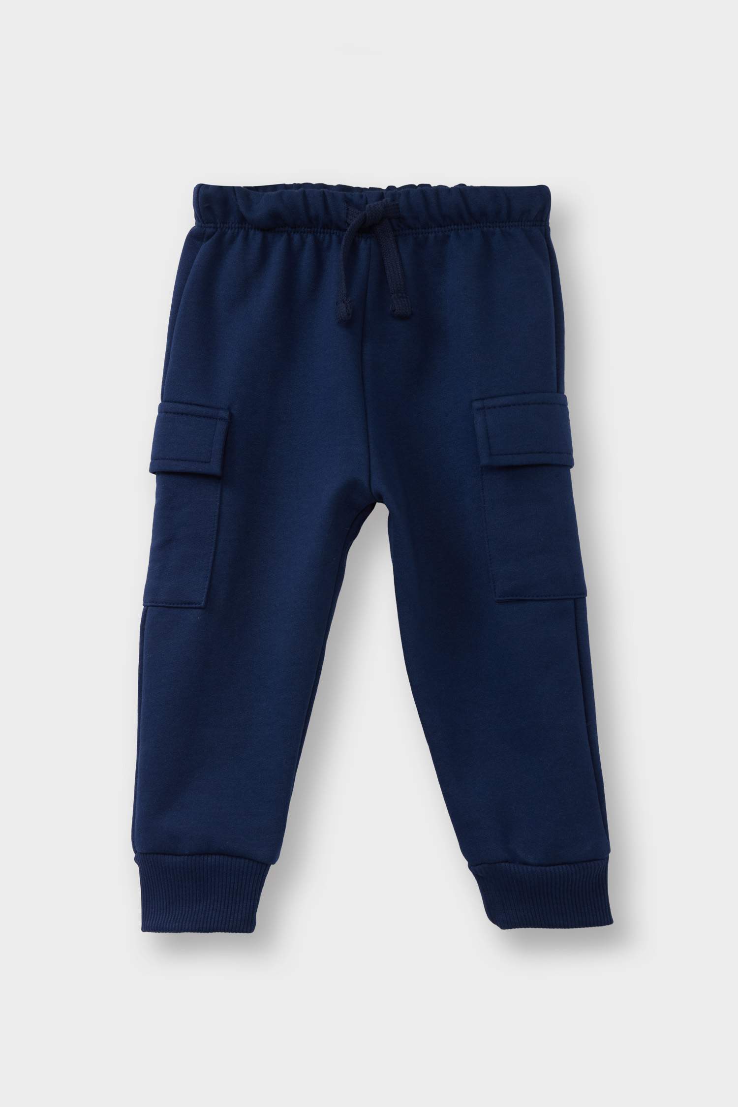 Erkek Bebek Beli Lastikli Kargo Cepli 2'li Eşofman Altı