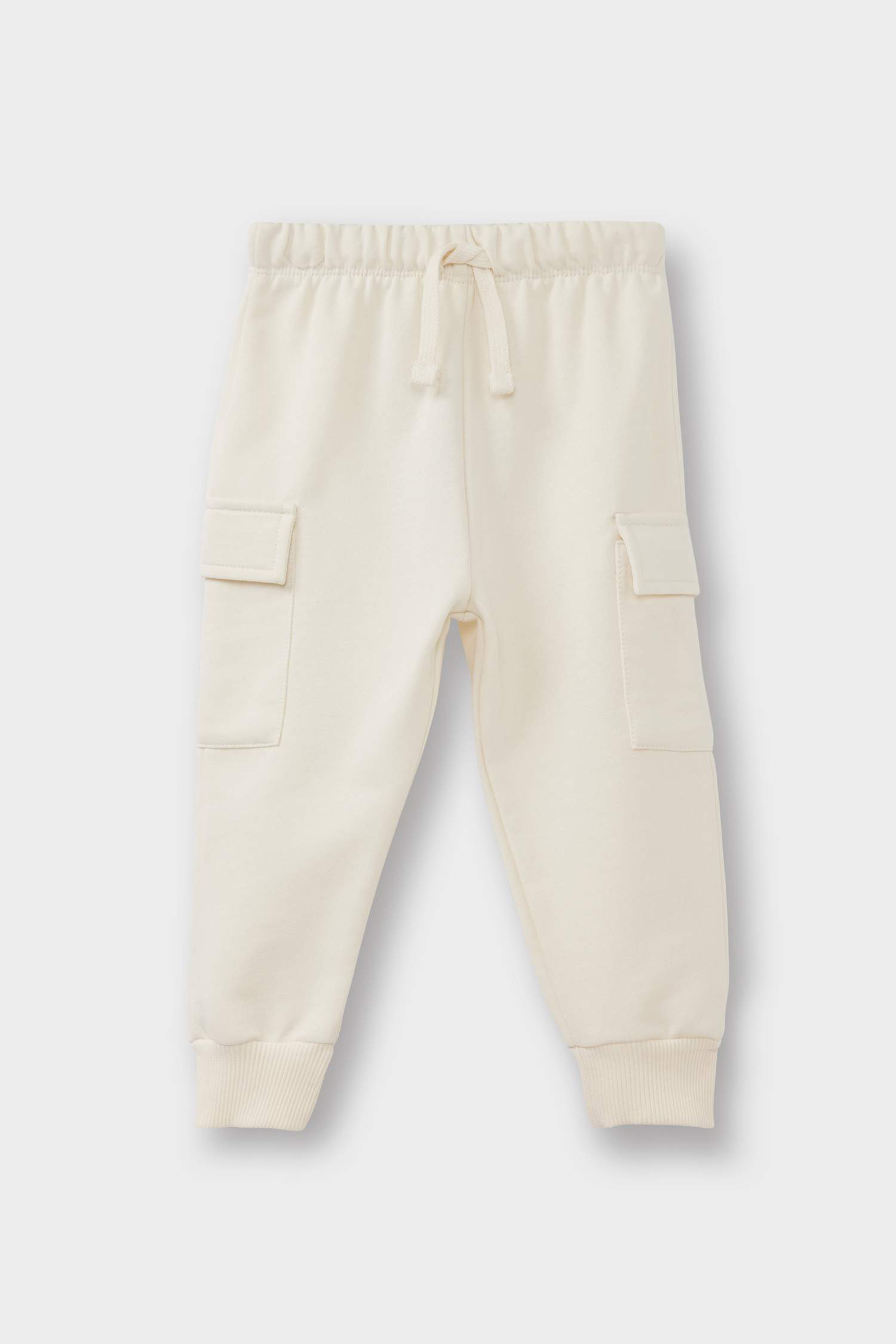 Erkek Bebek Beli Lastikli Kargo Cepli 2'li Eşofman Altı