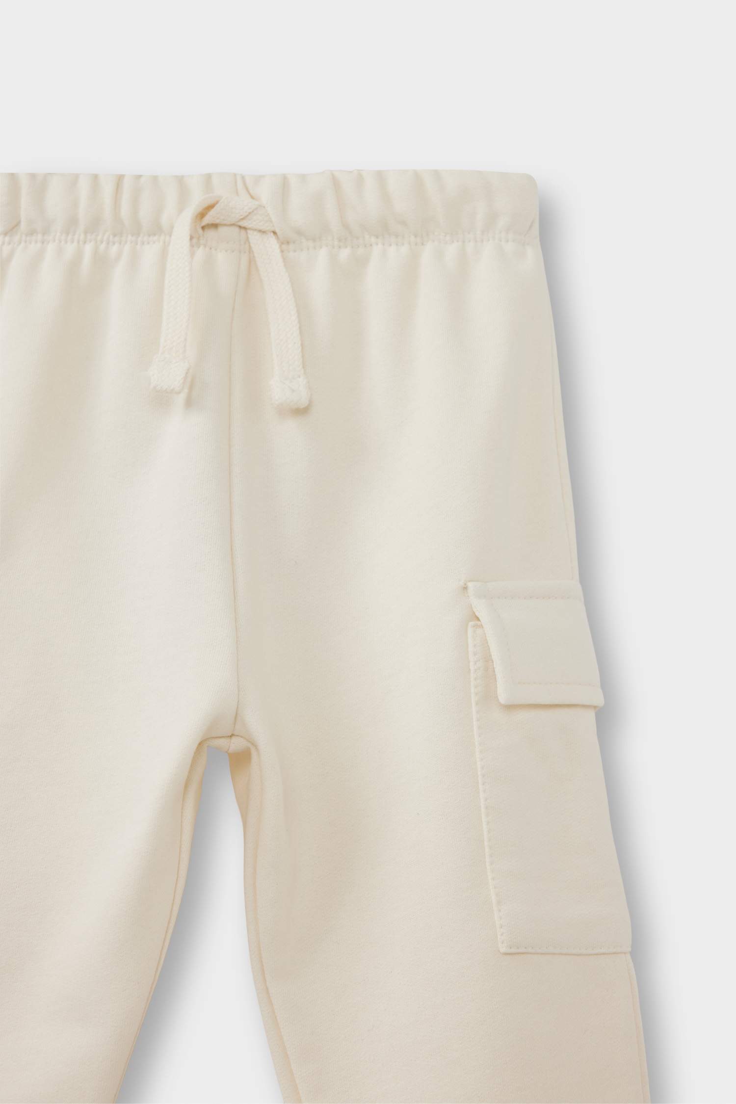 Erkek Bebek Beli Lastikli Kargo Cepli 2'li Eşofman Altı