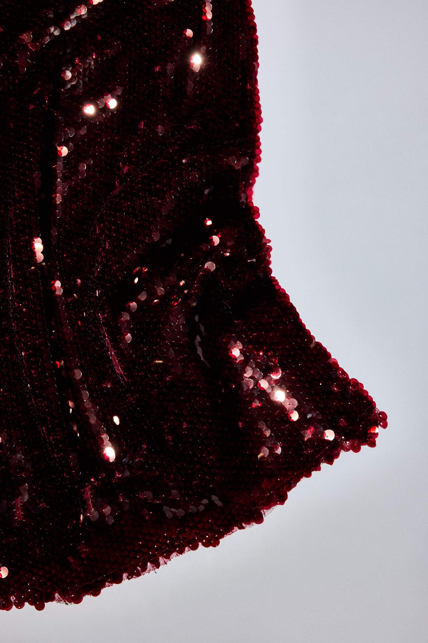 Mini Robe sans manches à col halter en tissu pailleté