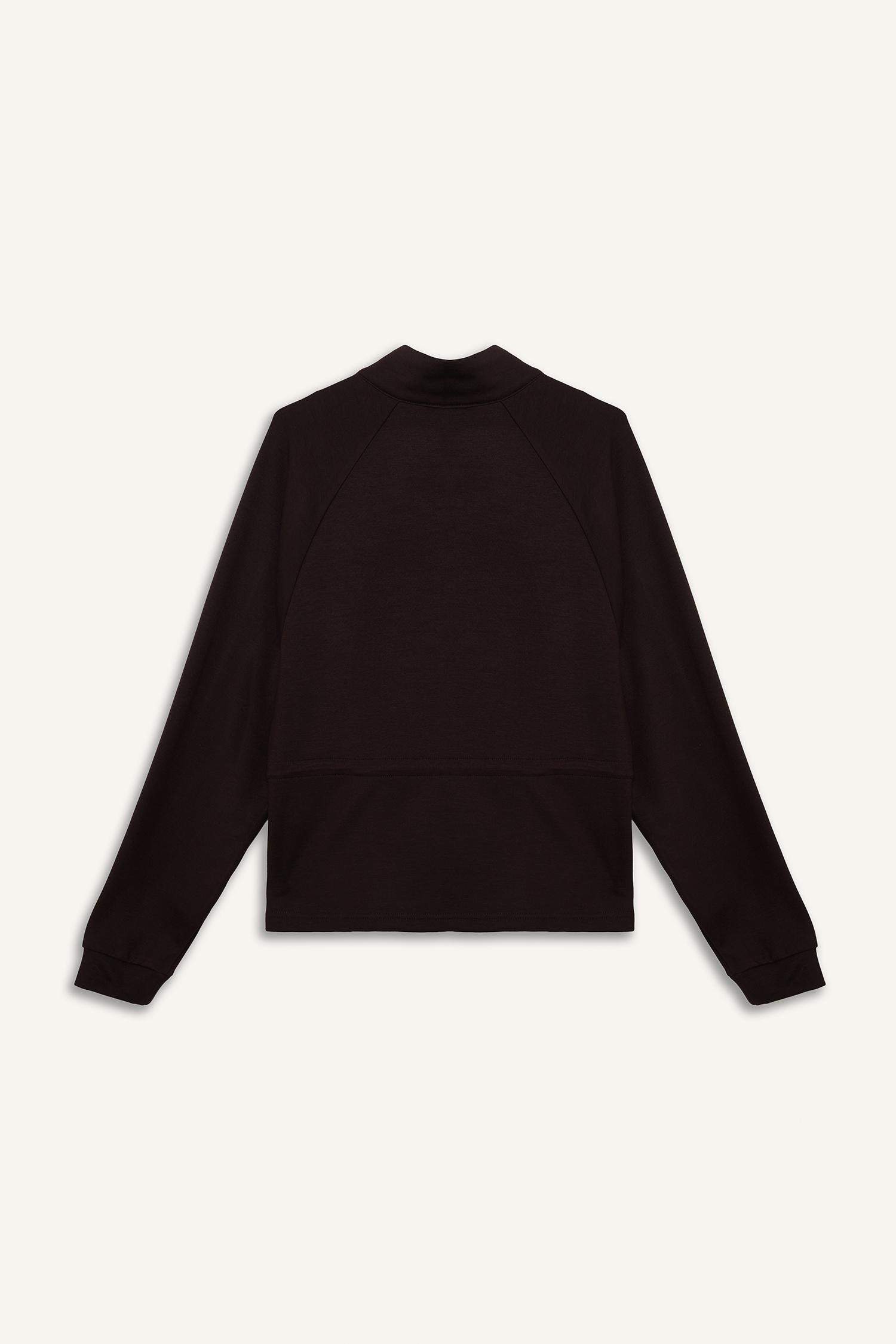 Standard Fit High Neck modal Soft Hairy Inside Cardigan