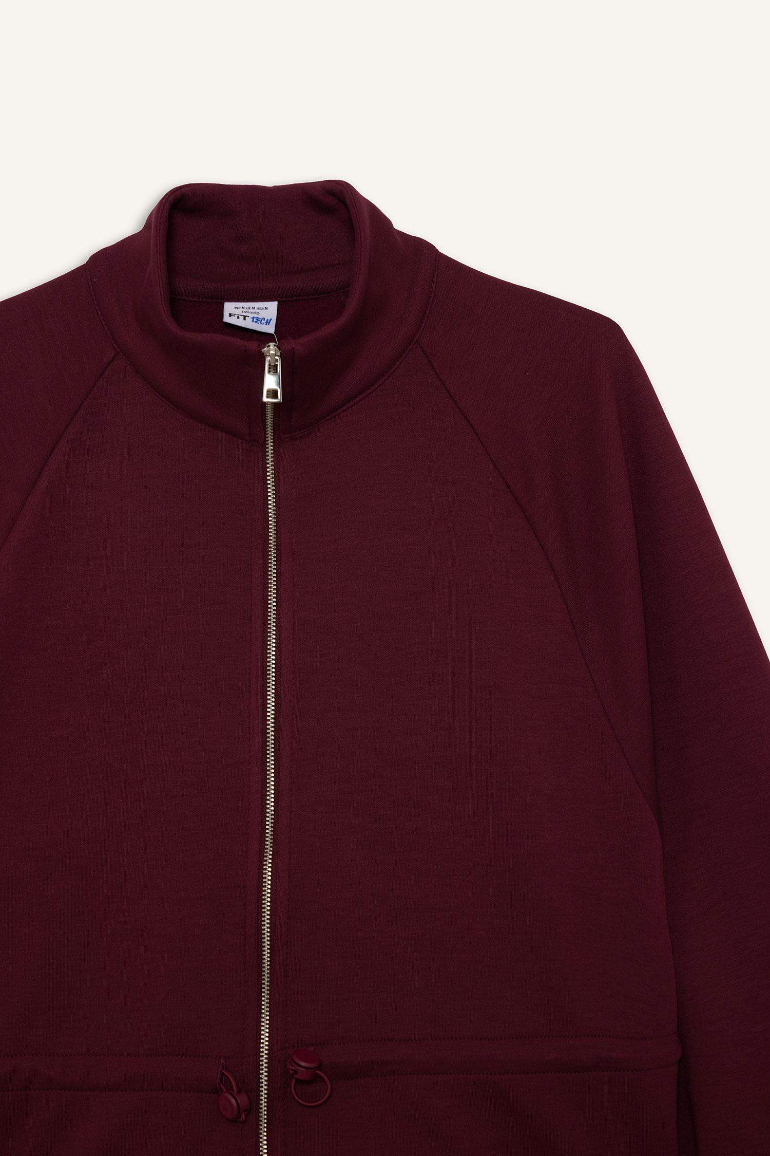 Standard Fit High Neck modal Soft Hairy Inside Cardigan