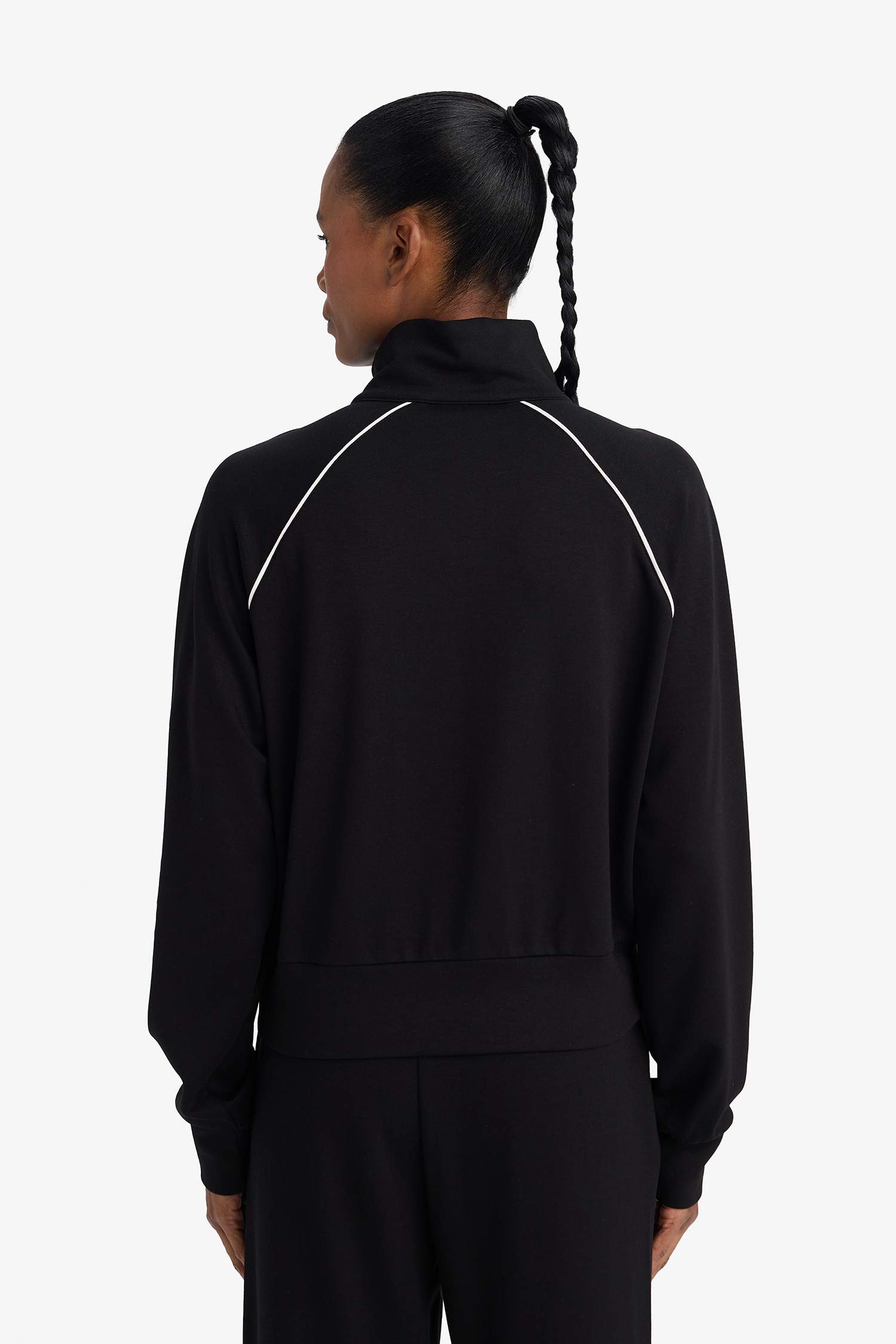 Standard Fit High Neck modal Soft Hairy Inside Cardigan